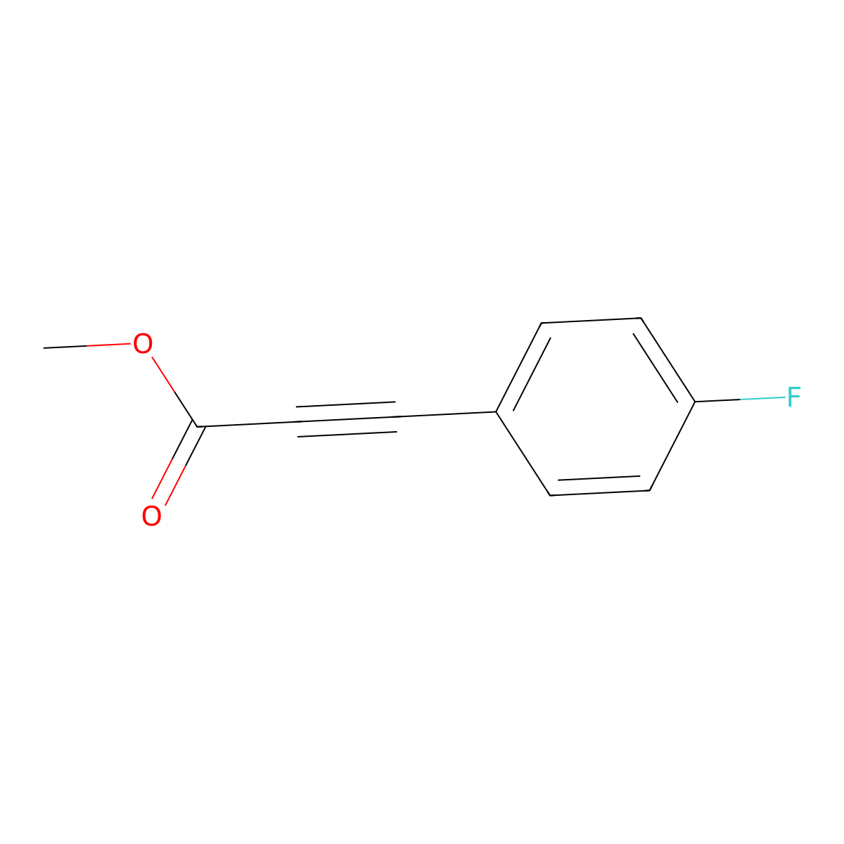 2-Propynoic acid, 3-(4-fluorophenyl)-, methyl ester molecular structure, CAS 42122-44-1