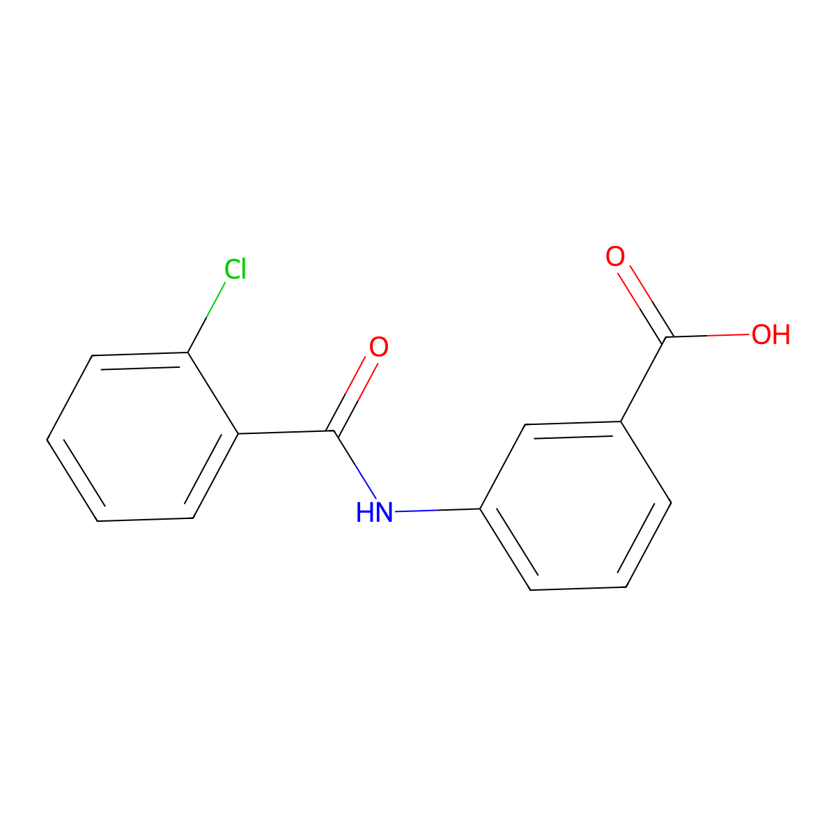 3-(2-Chlorobenzamido)benzoic acid molecular structure, CAS 42122-72-5