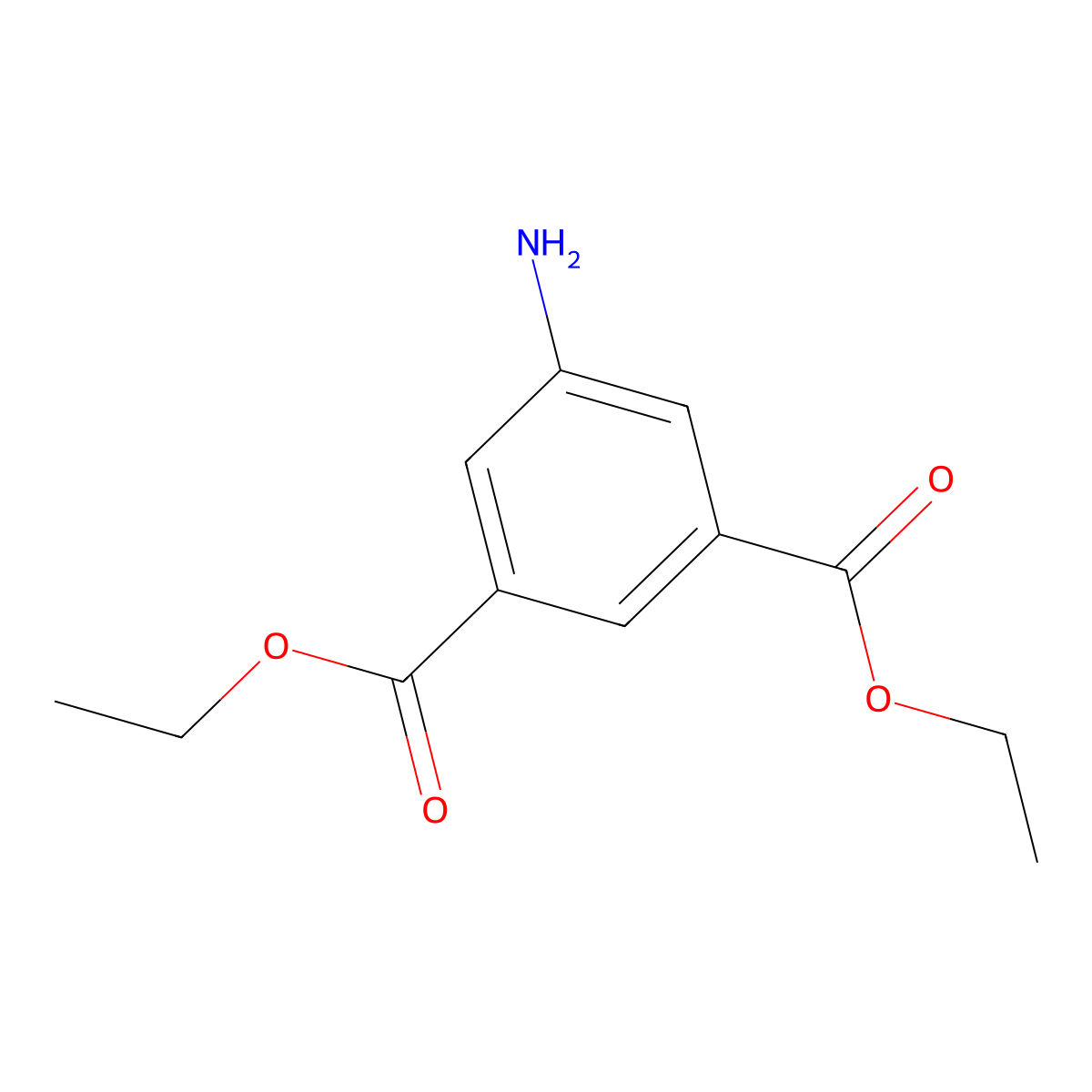 Diethyl 5-aminoisophthalate molecular structure, CAS 42122-73-6