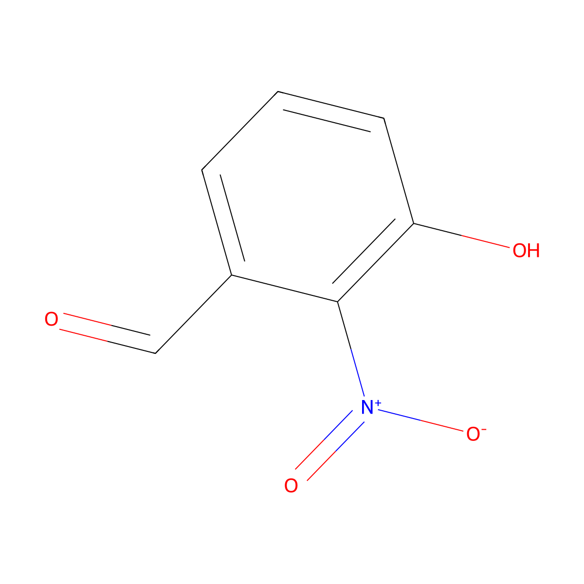 3-Hydroxy-2-nitrobenzaldehyde molecular structure, CAS 42123-33-1