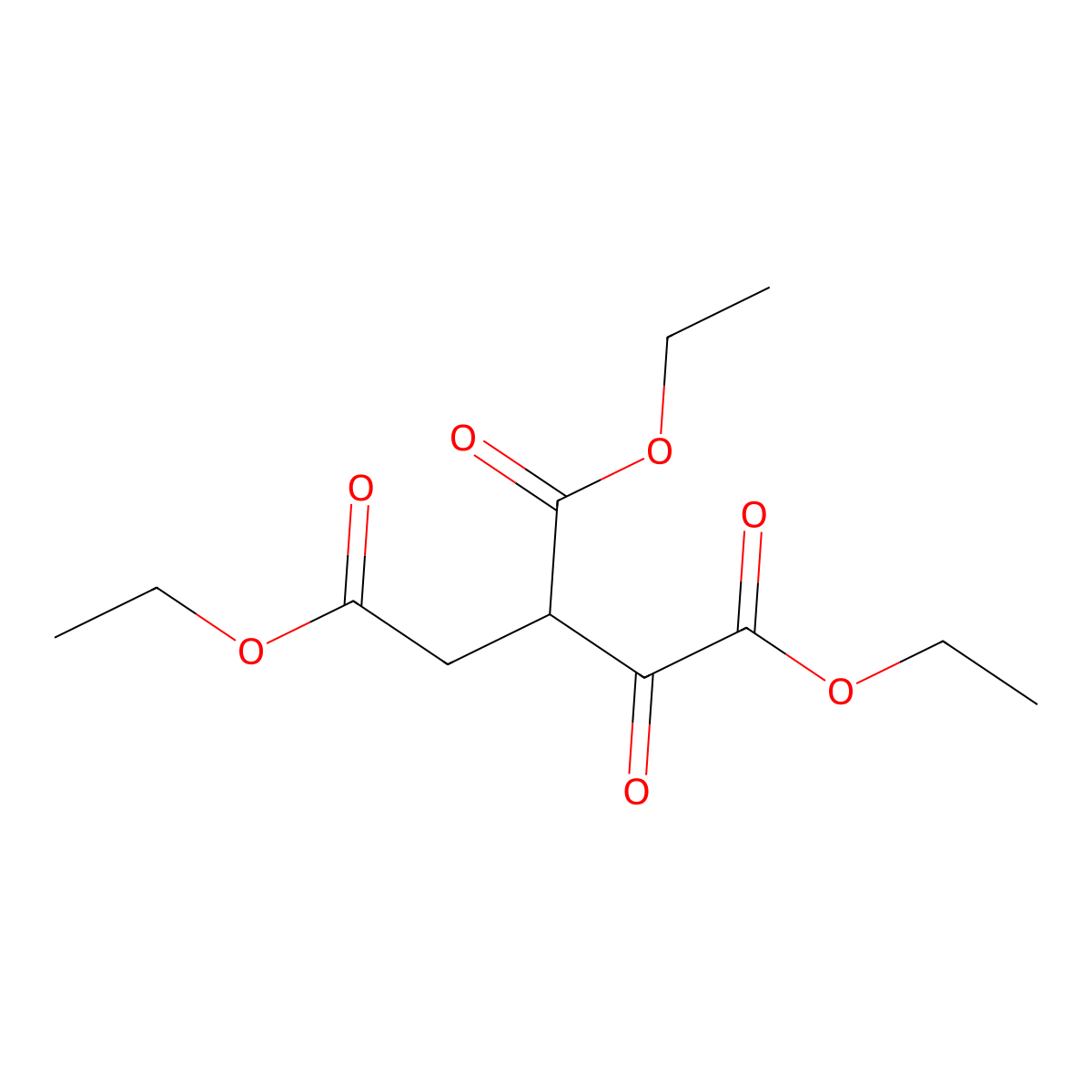 Triethyl 1-oxopropane-1,2,3-tricarboxylate molecular structure, CAS 42126-21-6