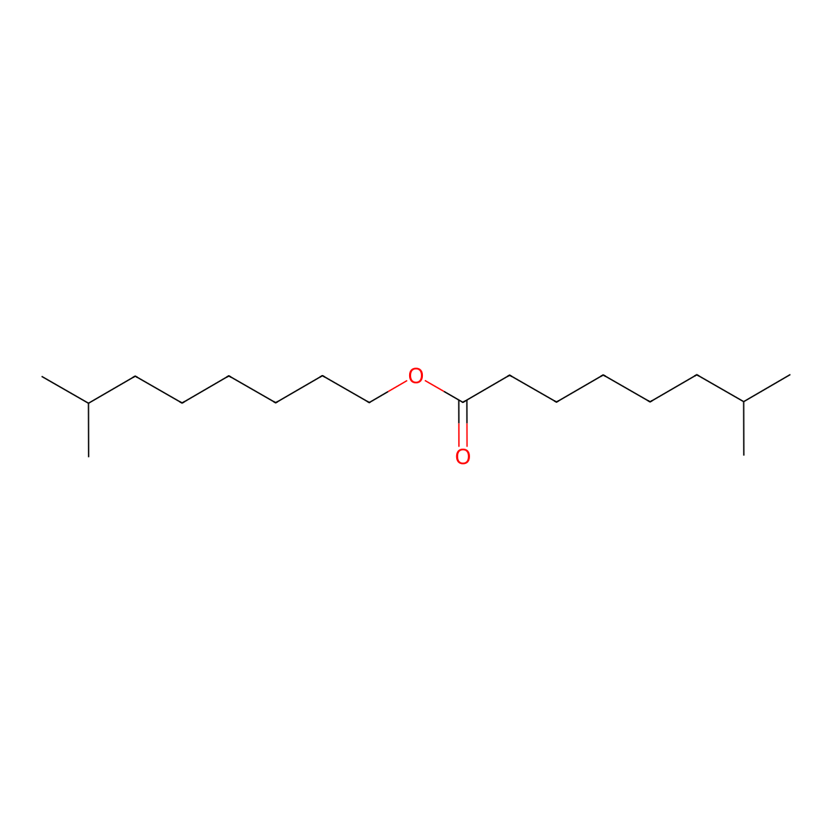 7-Methyloctyl 7-methyloctanoate molecular structure, CAS 42131-25-9