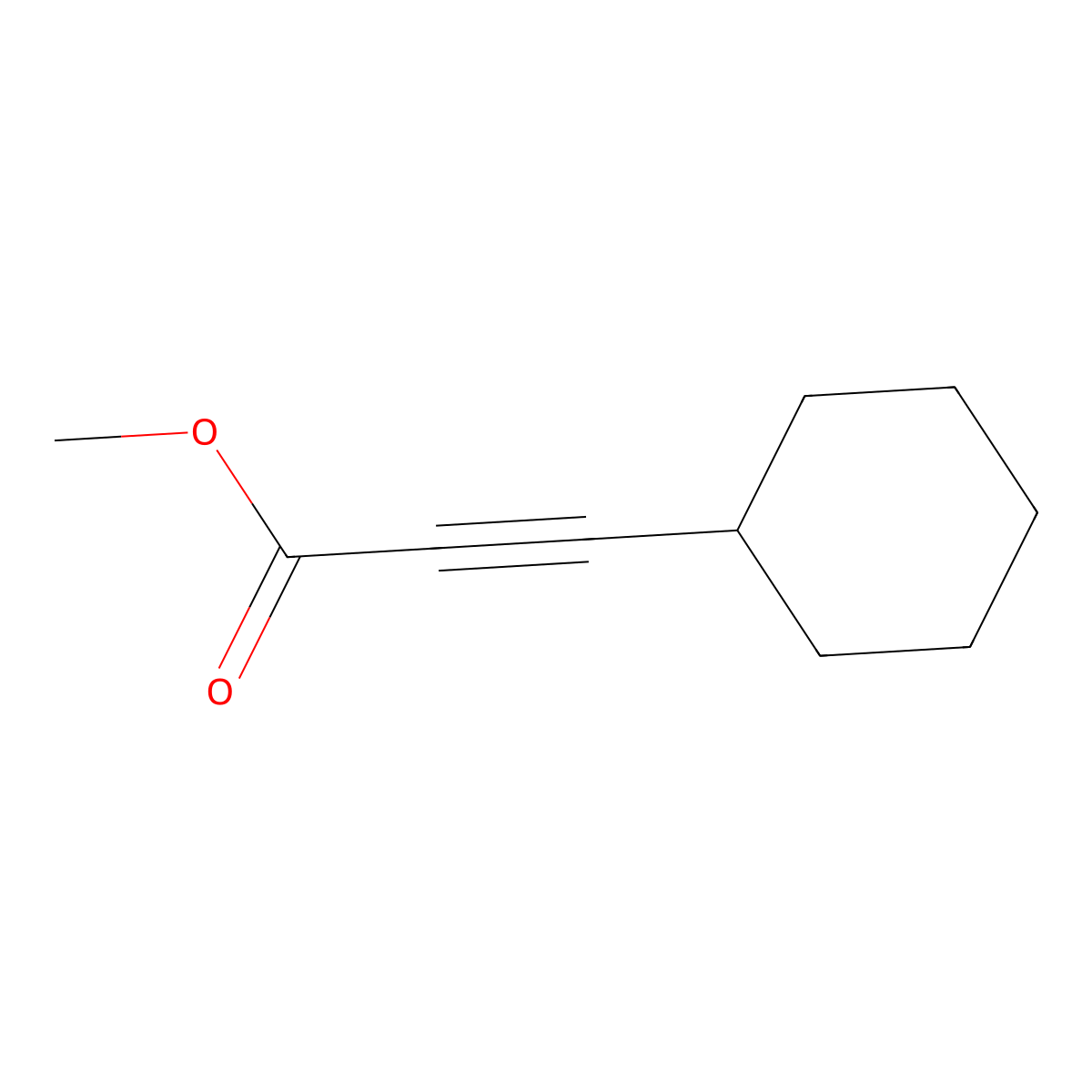 Methyl 3-cyclohexylprop-2-ynoate molecular structure, CAS 42134-60-1
