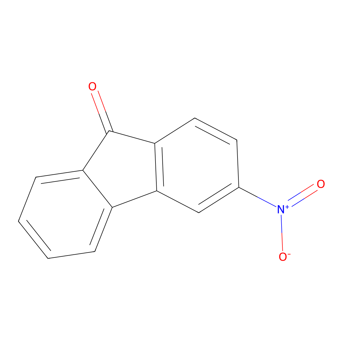 3-Nitro-9H-fluoren-9-one molecular structure, CAS 42135-22-8