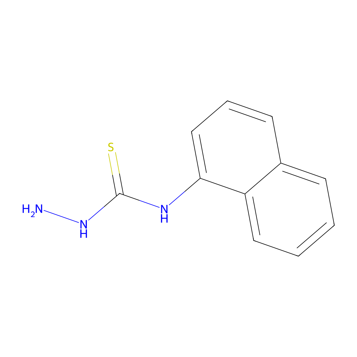 4-(1-Naphthyl)-3-thiosemicarbazide molecular structure, CAS 42135-78-4
