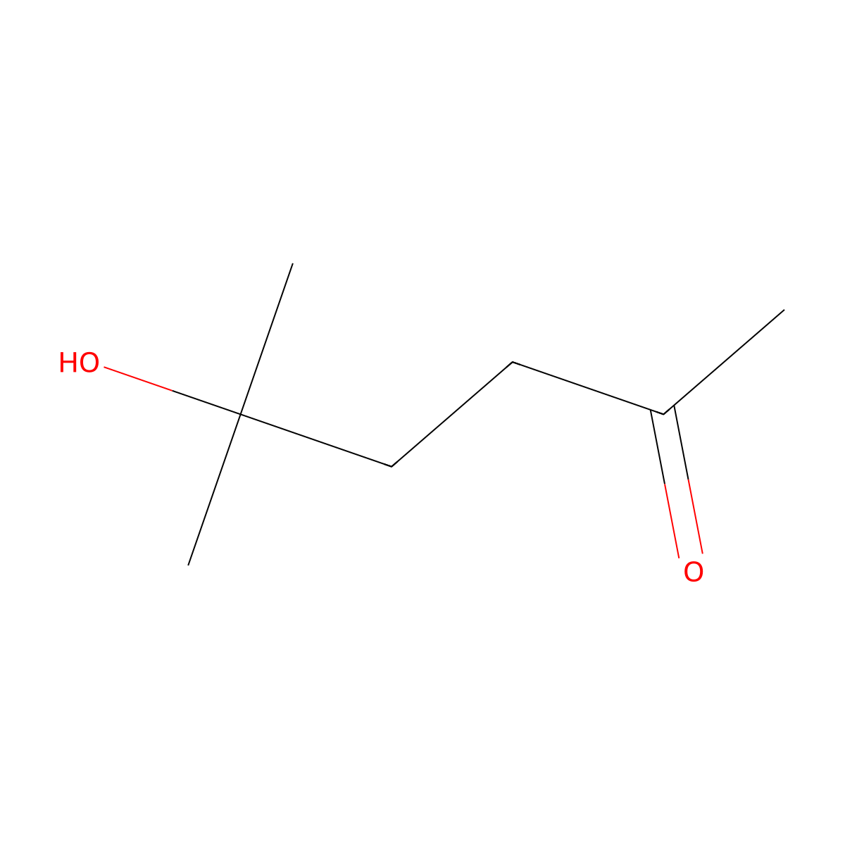 5-Hydroxy-5-methylhexan-2-one molecular structure, CAS 42137-04-2