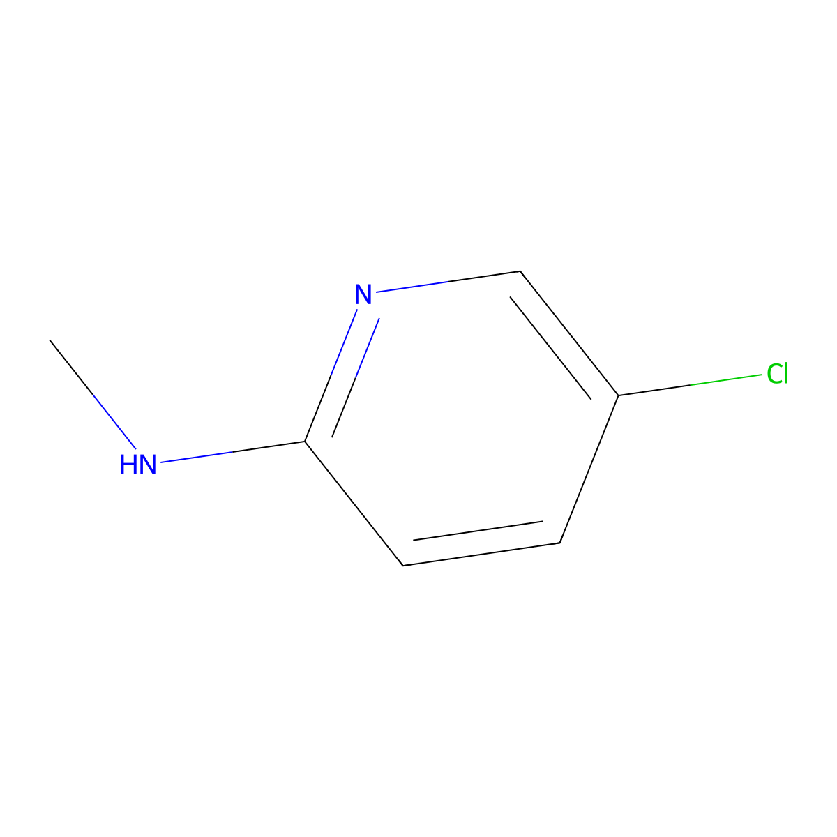 5-chloro-N-methylpyridin-2-amine molecular structure, CAS 4214-80-6