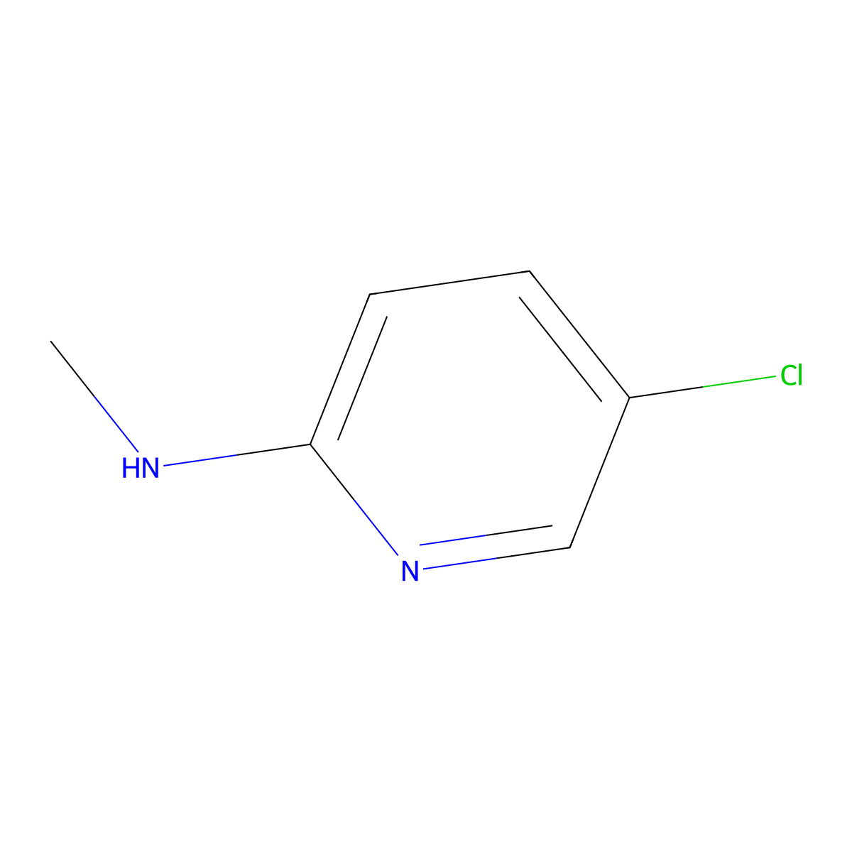 5-chloro-N-methylpyridin-2-amine molecular structure, CAS 4214-80-6