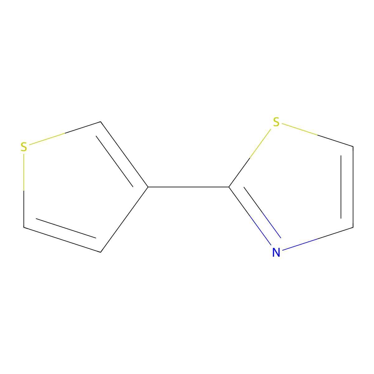 2-(3-Thienyl)thiazole molecular structure, CAS 42140-96-5