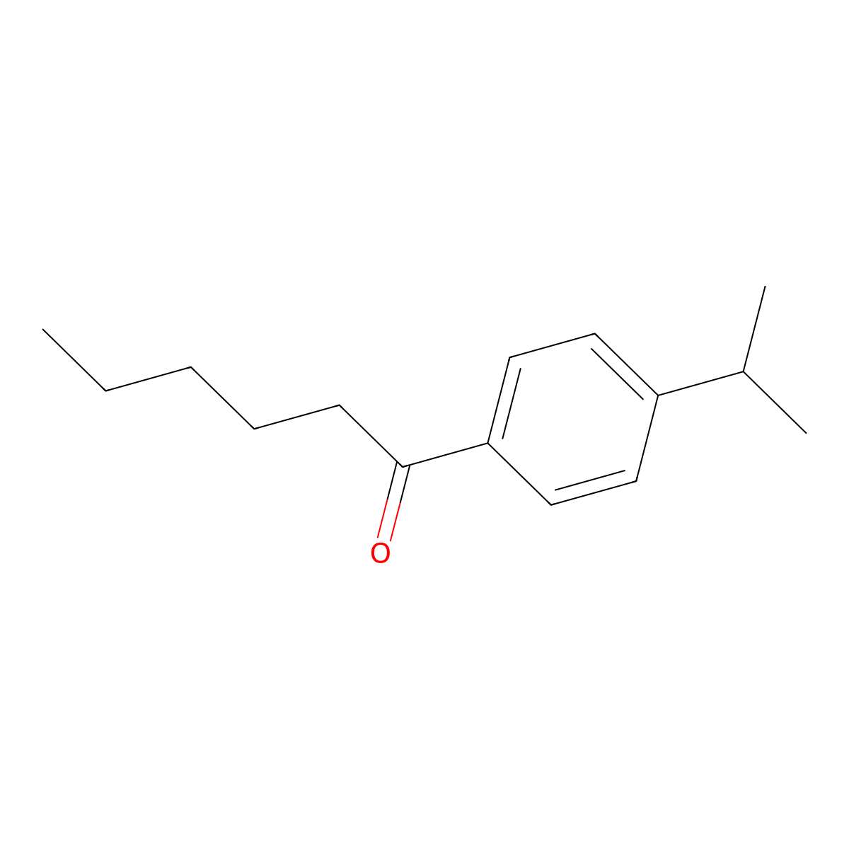 1-(4-Isopropylphenyl)hexan-1-one molecular structure, CAS 42144-18-3