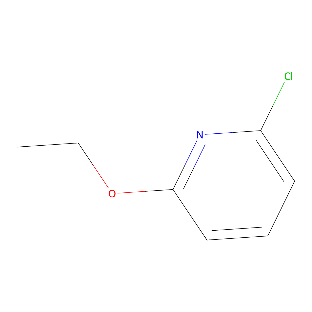 2-Chloro-6-ethoxypyridine molecular structure, CAS 42144-78-5