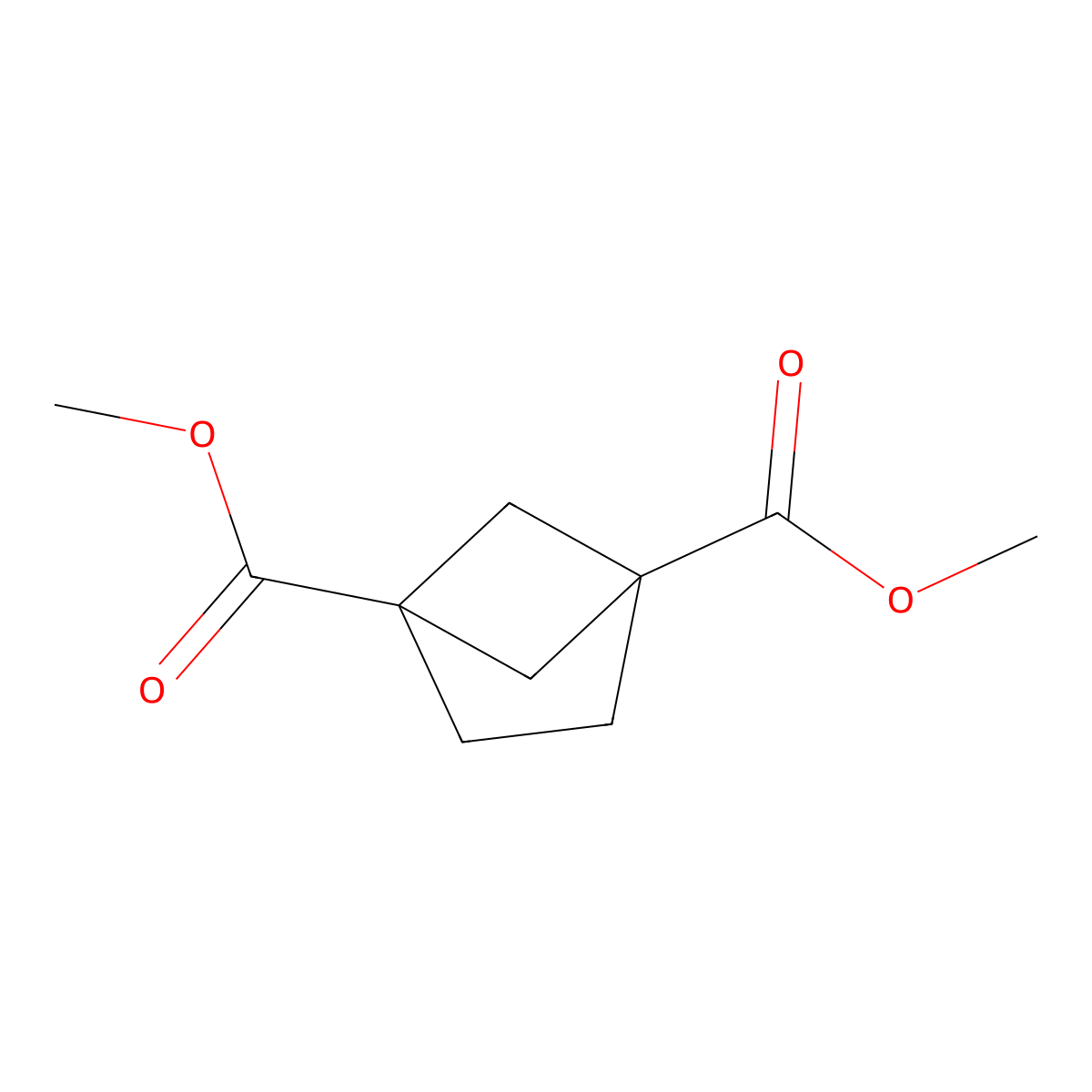 Dimethyl bicyclo[2.1.1]hexane-1,4-dicarboxylate molecular structure, CAS 42145-38-0