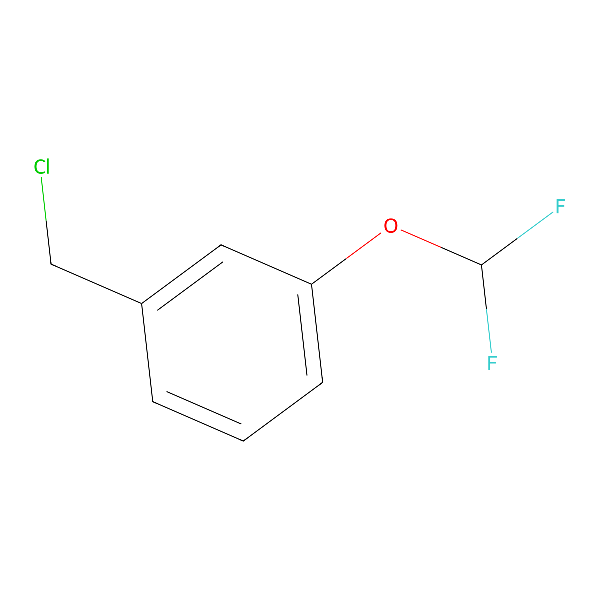 1-(Chloromethyl)-3-(difluoromethoxy)benzene molecular structure, CAS 42145-45-9