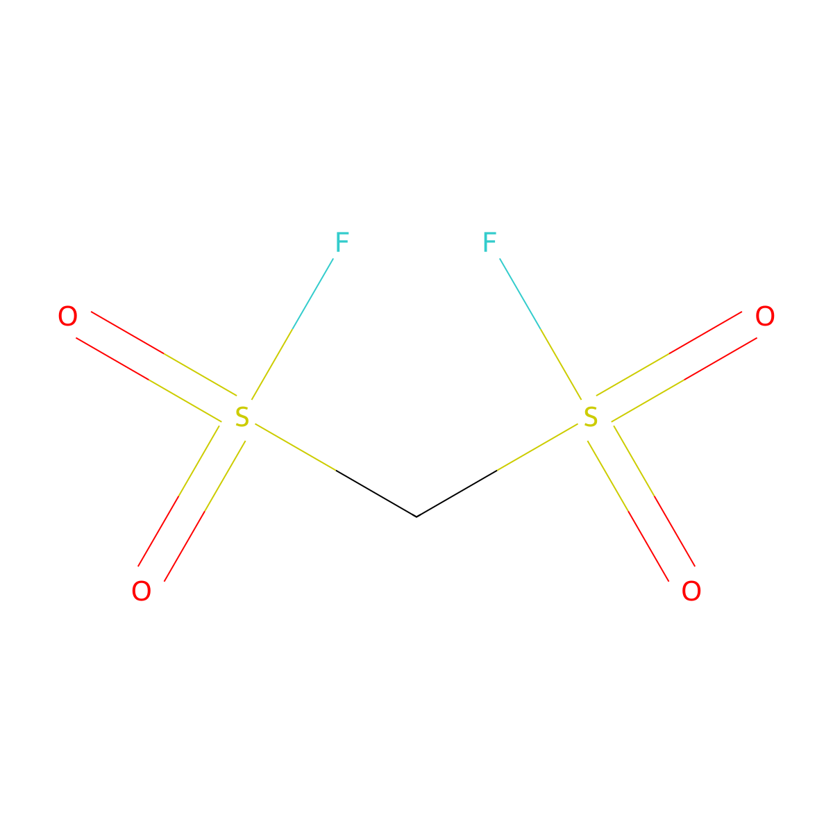 Methanedisulfonyl fluoride molecular structure, CAS 42148-23-2