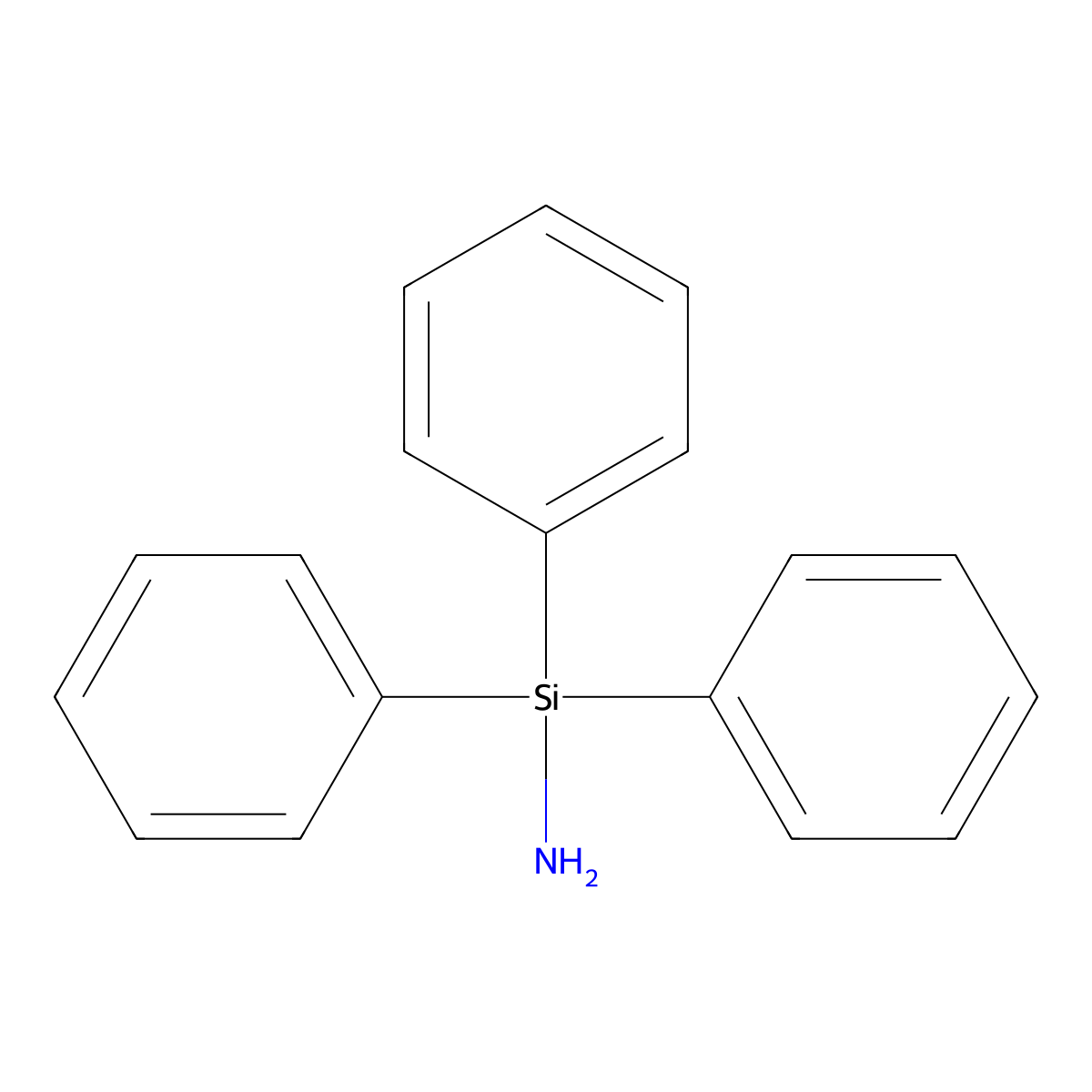 1,1,1-Triphenylsilylamine molecular structure, CAS 4215-80-9