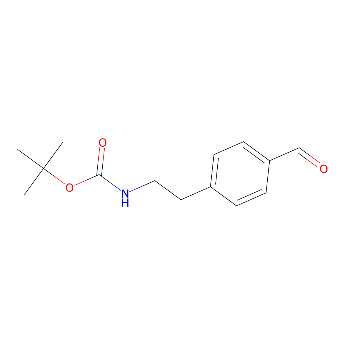 tert-Butyl (2-(4-formylphenyl)ethyl)carbamate molecular structure, CAS 421551-75-9