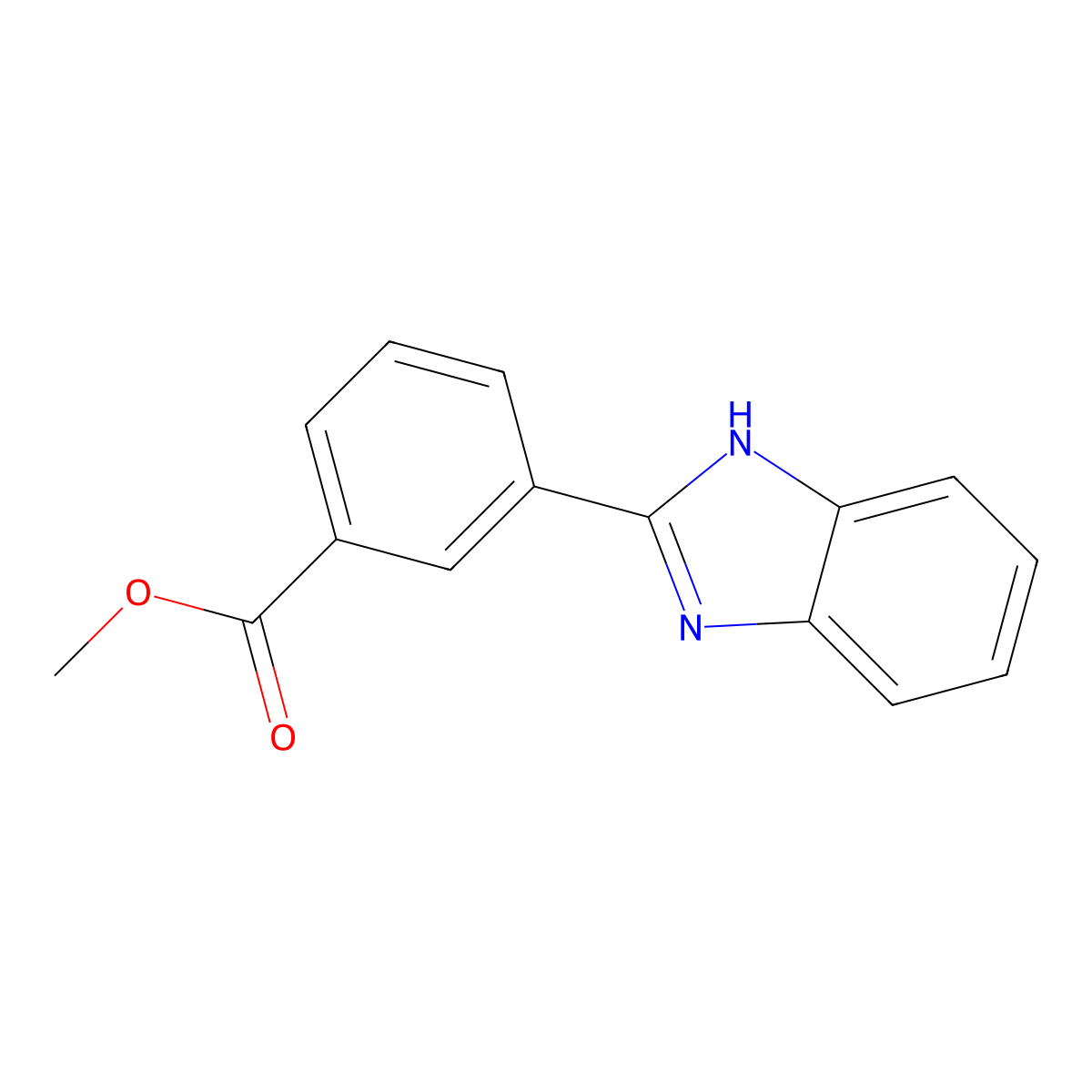 Methyl 3-(1H-benzo[D]imidazol-2-YL)benzoate molecular structure, CAS 421552-88-7