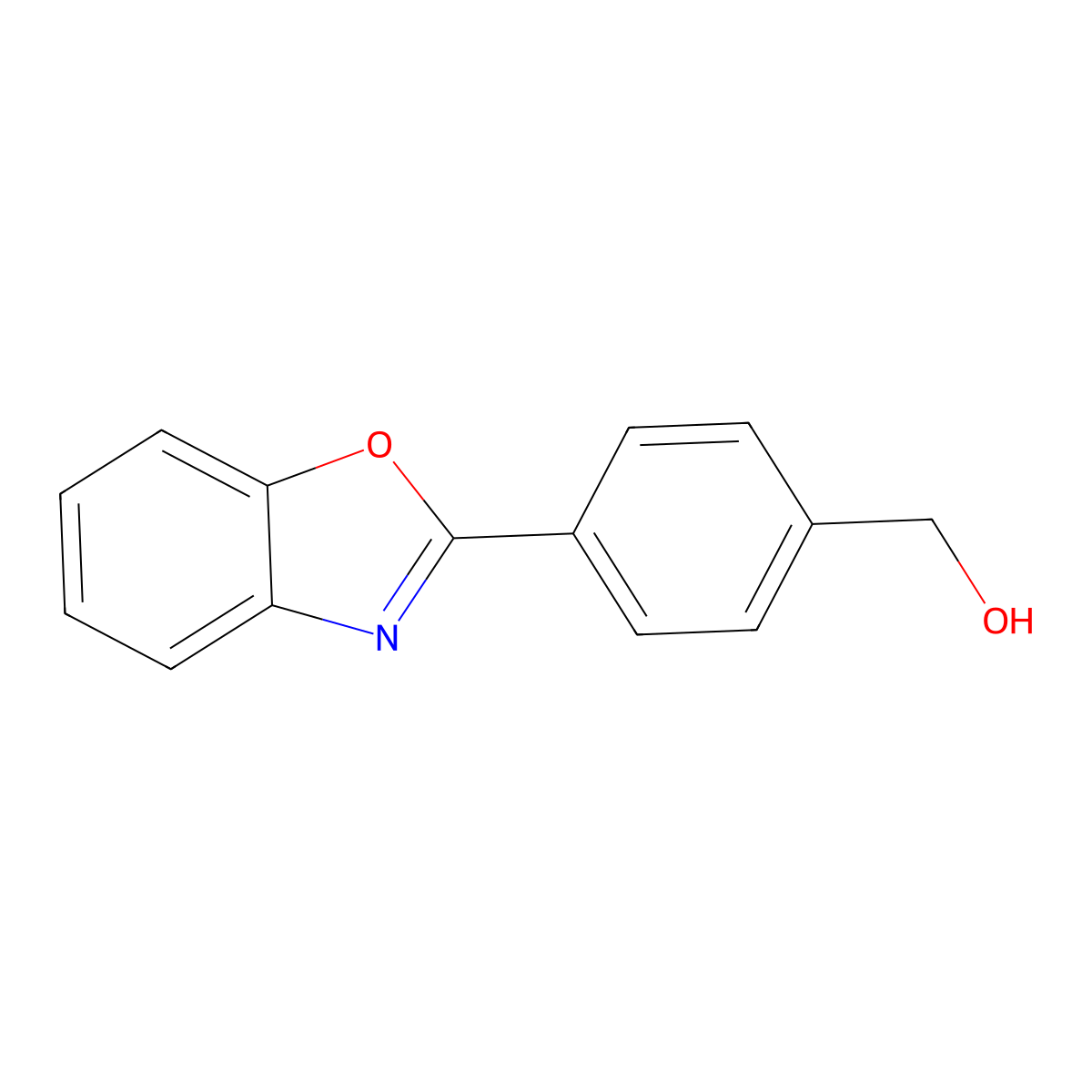4-(Benzoxazol-2-yl)benzyl alcohol molecular structure, CAS 421553-38-0