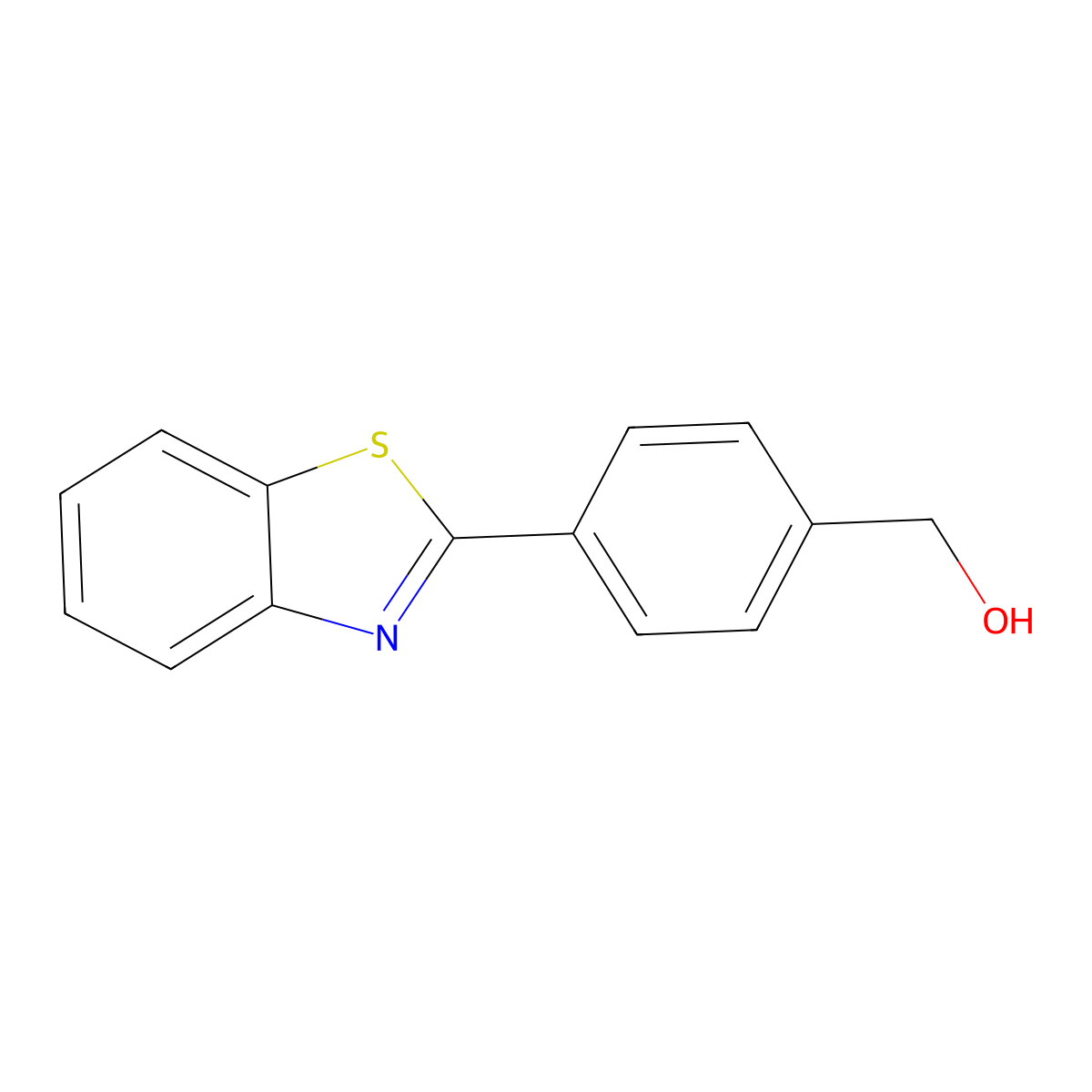 (4-(Benzo[d]thiazol-2-yl)phenyl)methanol molecular structure, CAS 421553-47-1