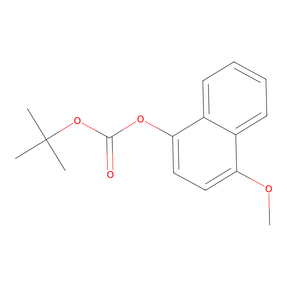 Tert-butyl 4-methoxynaphthalen-1-yl carbonate molecular structure, CAS 421555-84-2