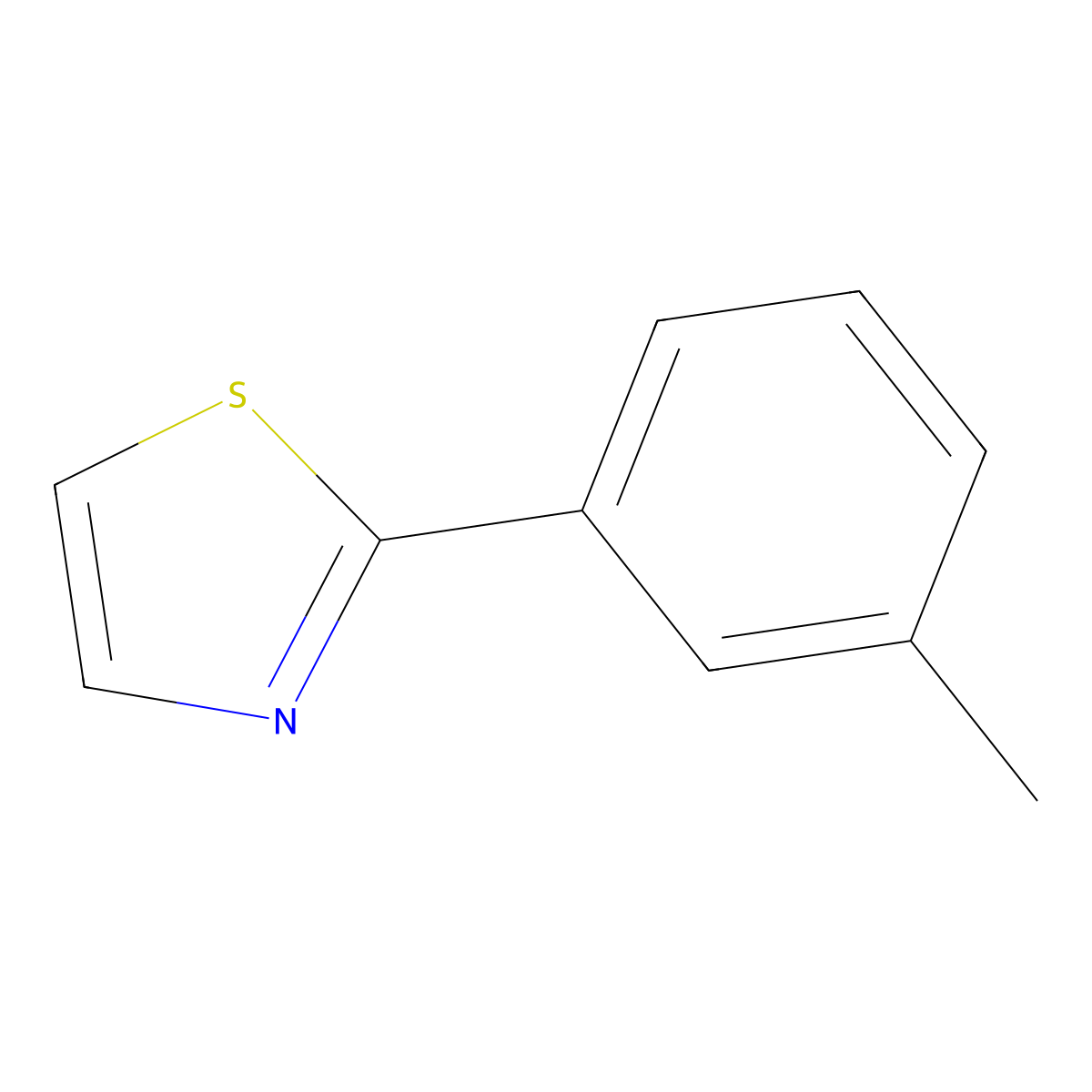 2-(m-Tolyl)thiazole molecular structure, CAS 42156-13-8