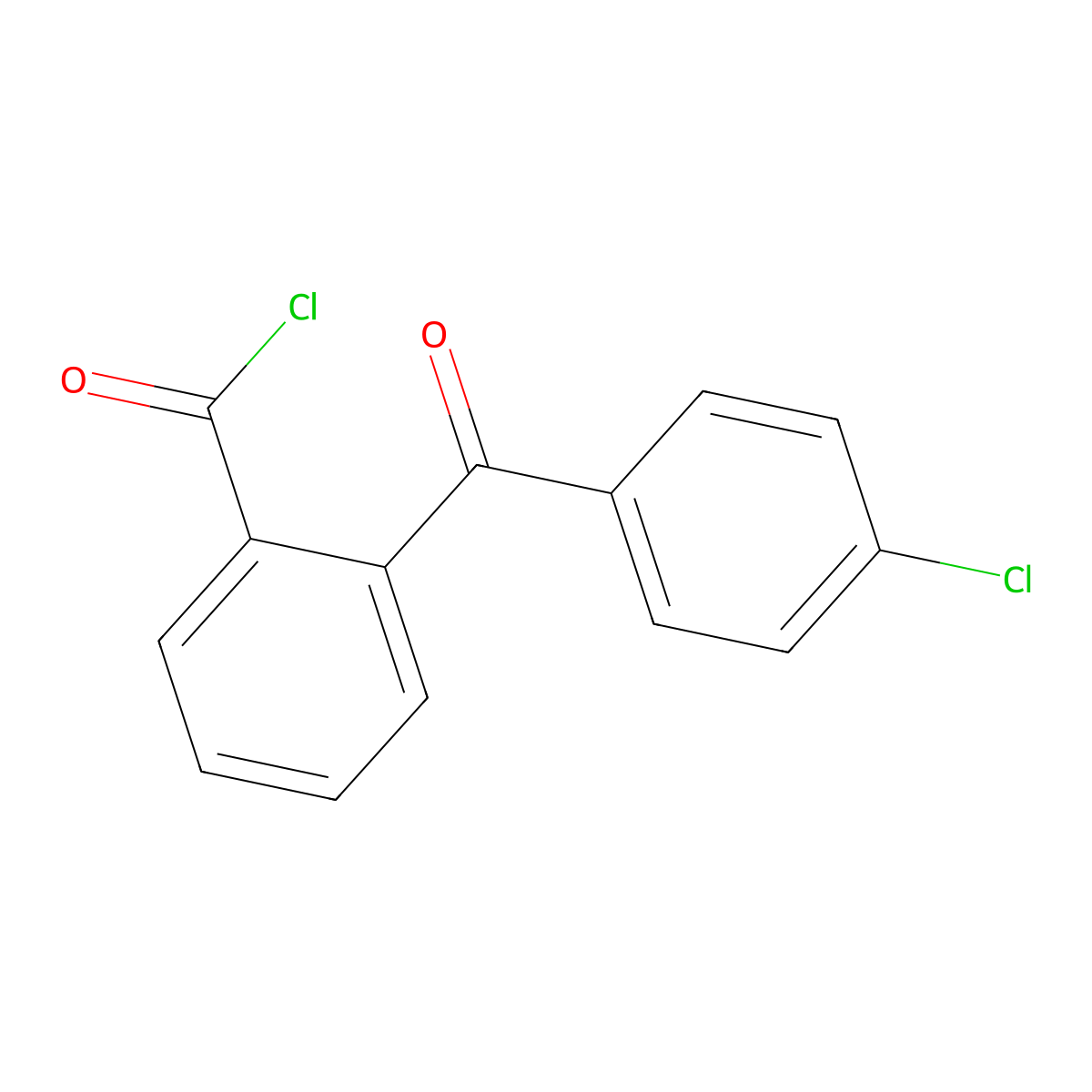 Benzoyl chloride, 2-(4-chlorobenzoyl) molecular structure, CAS 42156-76-3