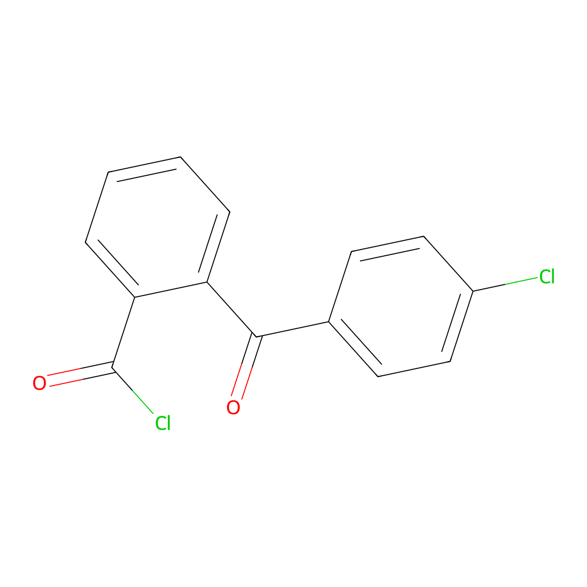 Benzoyl chloride, 2-(4-chlorobenzoyl) molecular structure, CAS 42156-76-3
