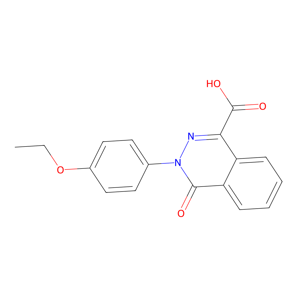 3-(4-Ethoxyphenyl)-4-oxo-3,4-dihydrophthalazine-1-carboxylic acid molecular structure, CAS 421565-92-6