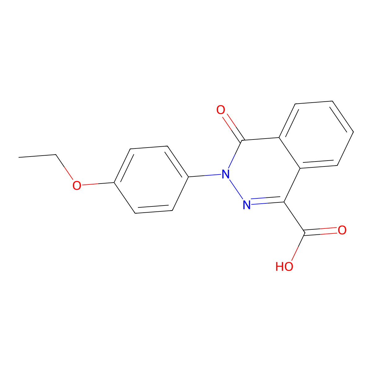 3-(4-Ethoxyphenyl)-4-oxo-3,4-dihydrophthalazine-1-carboxylic acid molecular structure, CAS 421565-92-6