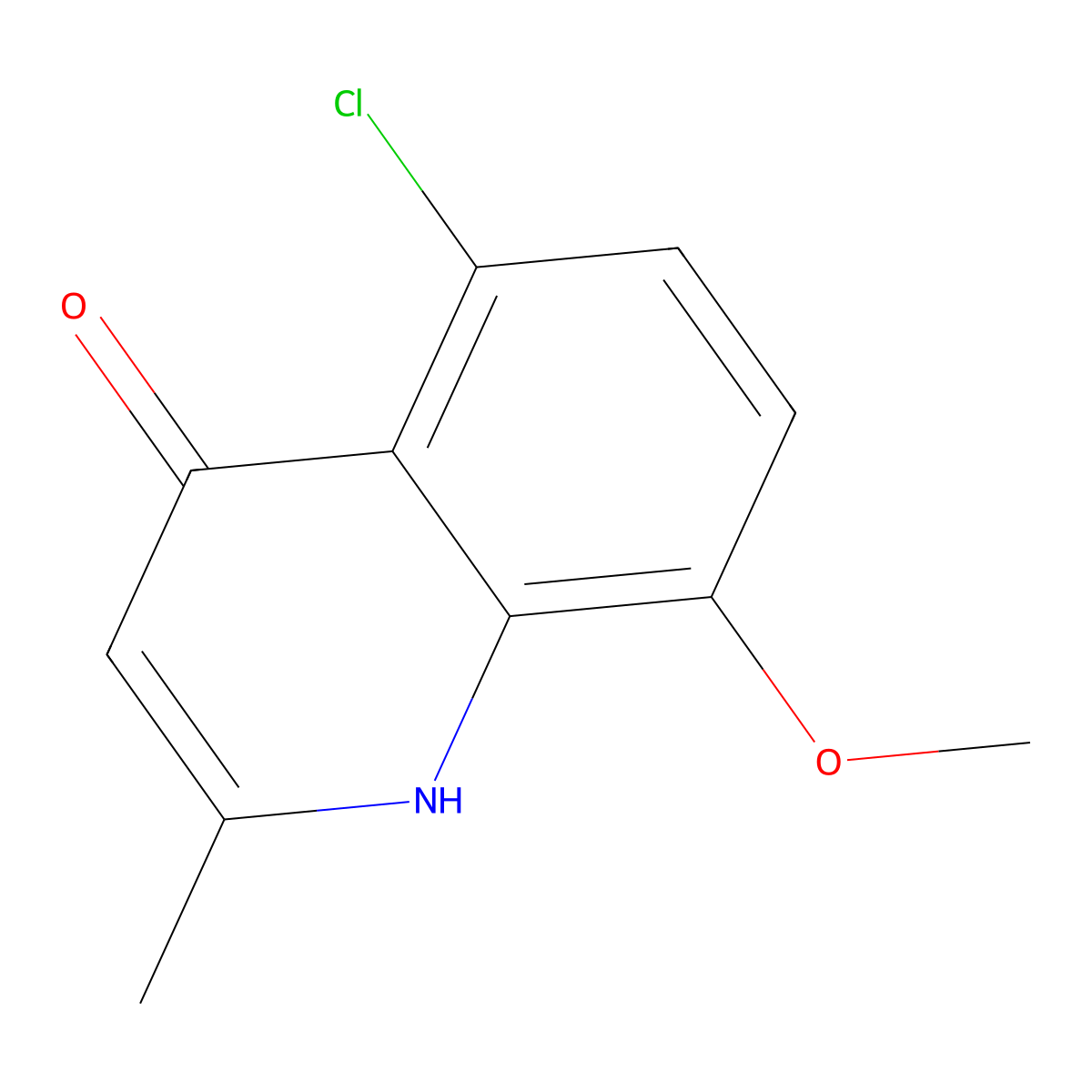 5-Chloro-8-methoxy-2-methylquinolin-4-ol molecular structure, CAS 421568-47-0
