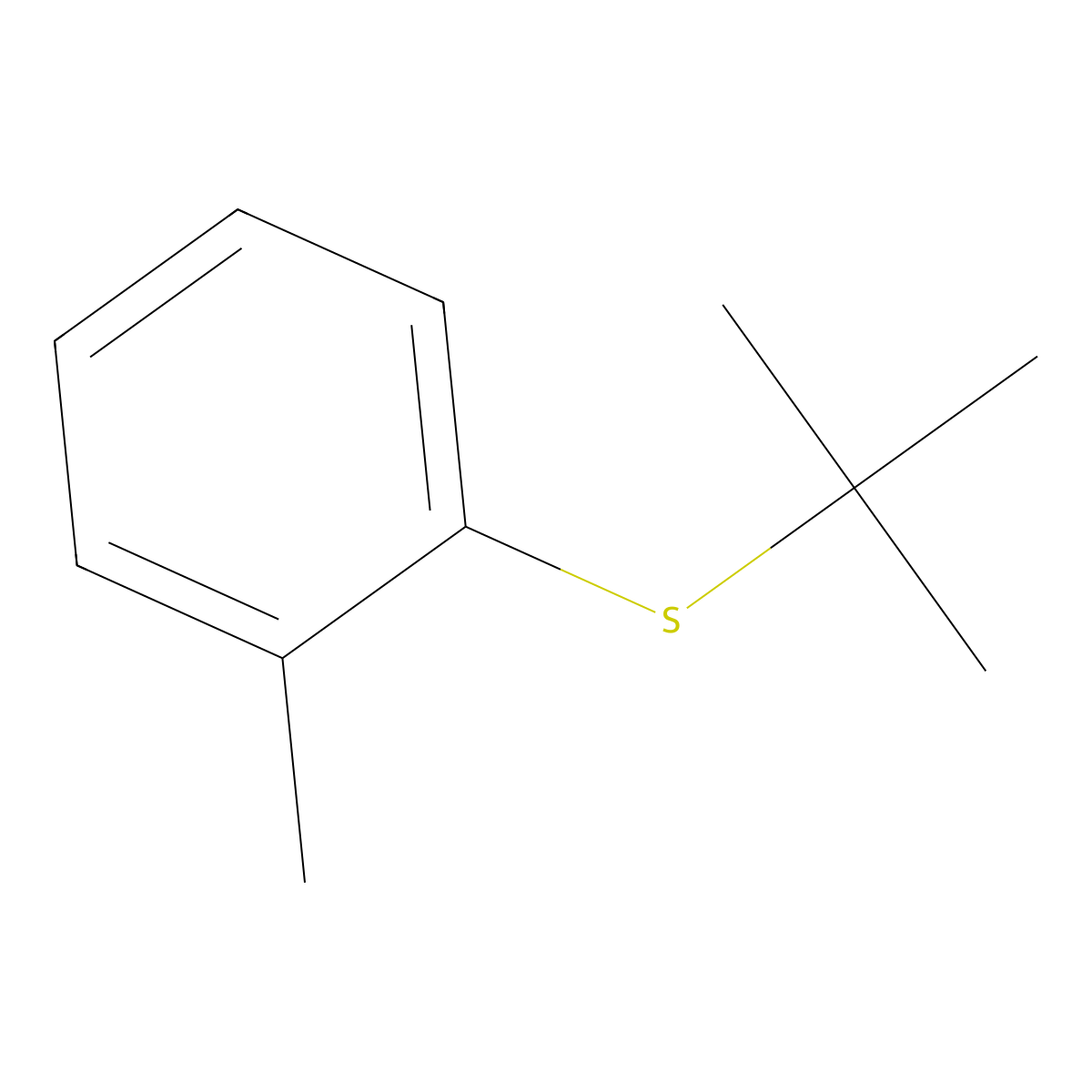 1-(tert-Butylsulfanyl)-2-methylbenzene molecular structure, CAS 42157-51-7
