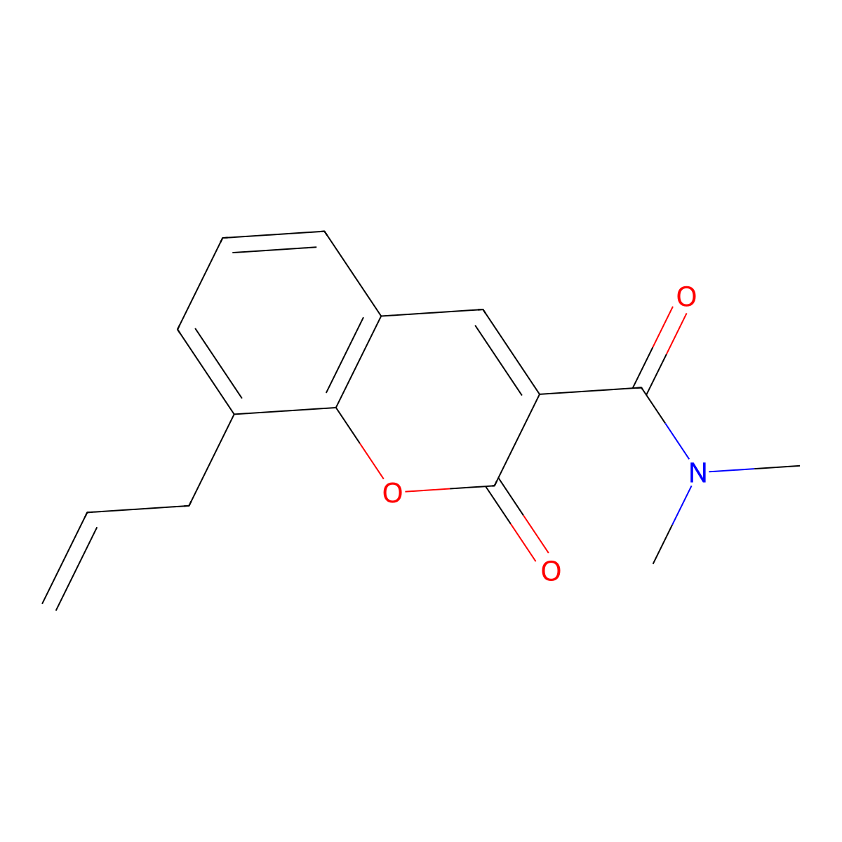 8-allyl-N,N-dimethyl-2-oxo-2H-chromene-3-carboxamide molecular structure, CAS 421577-81-3