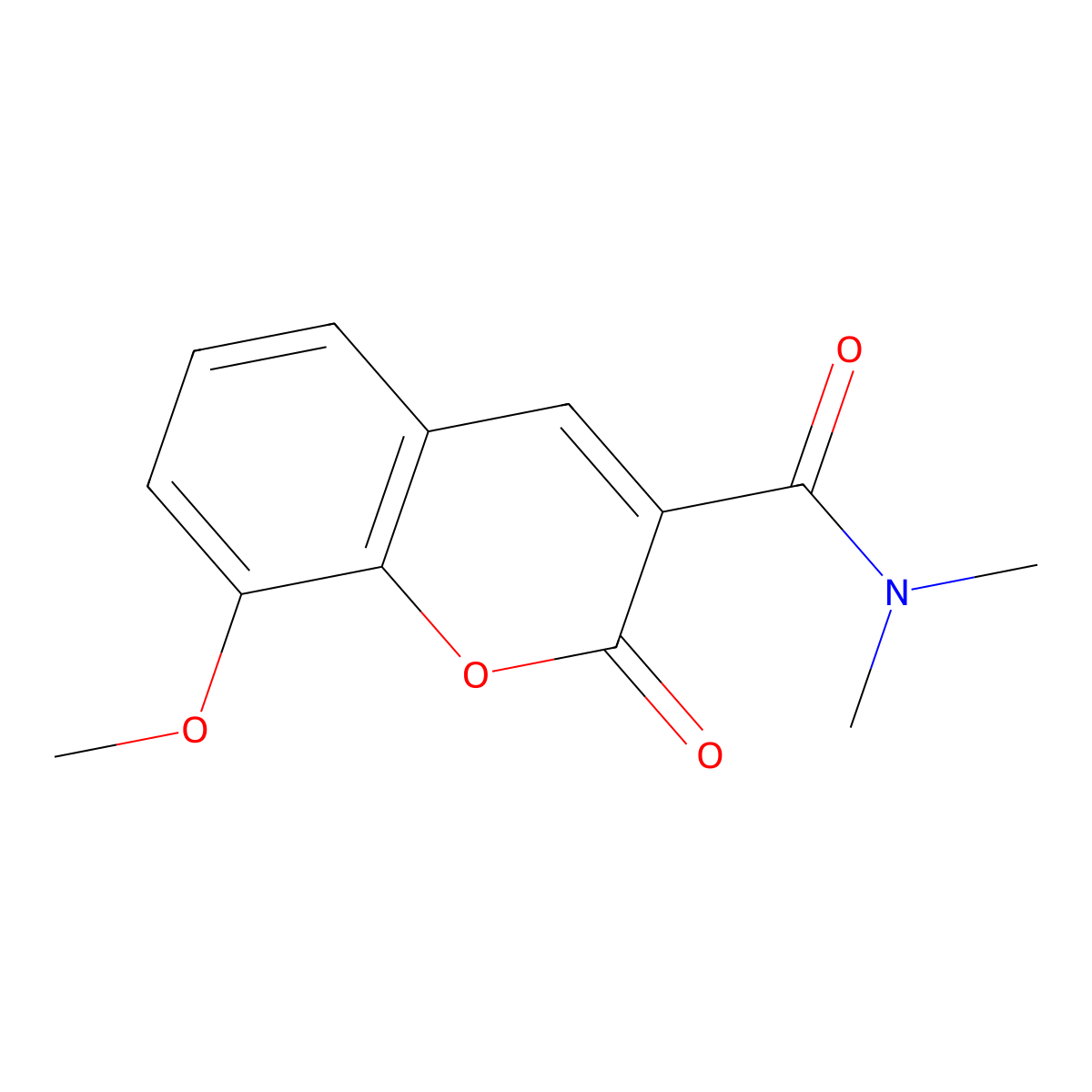 8-methoxy-N,N-dimethyl-2-oxo-2H-chromene-3-carboxamide molecular structure, CAS 421577-82-4