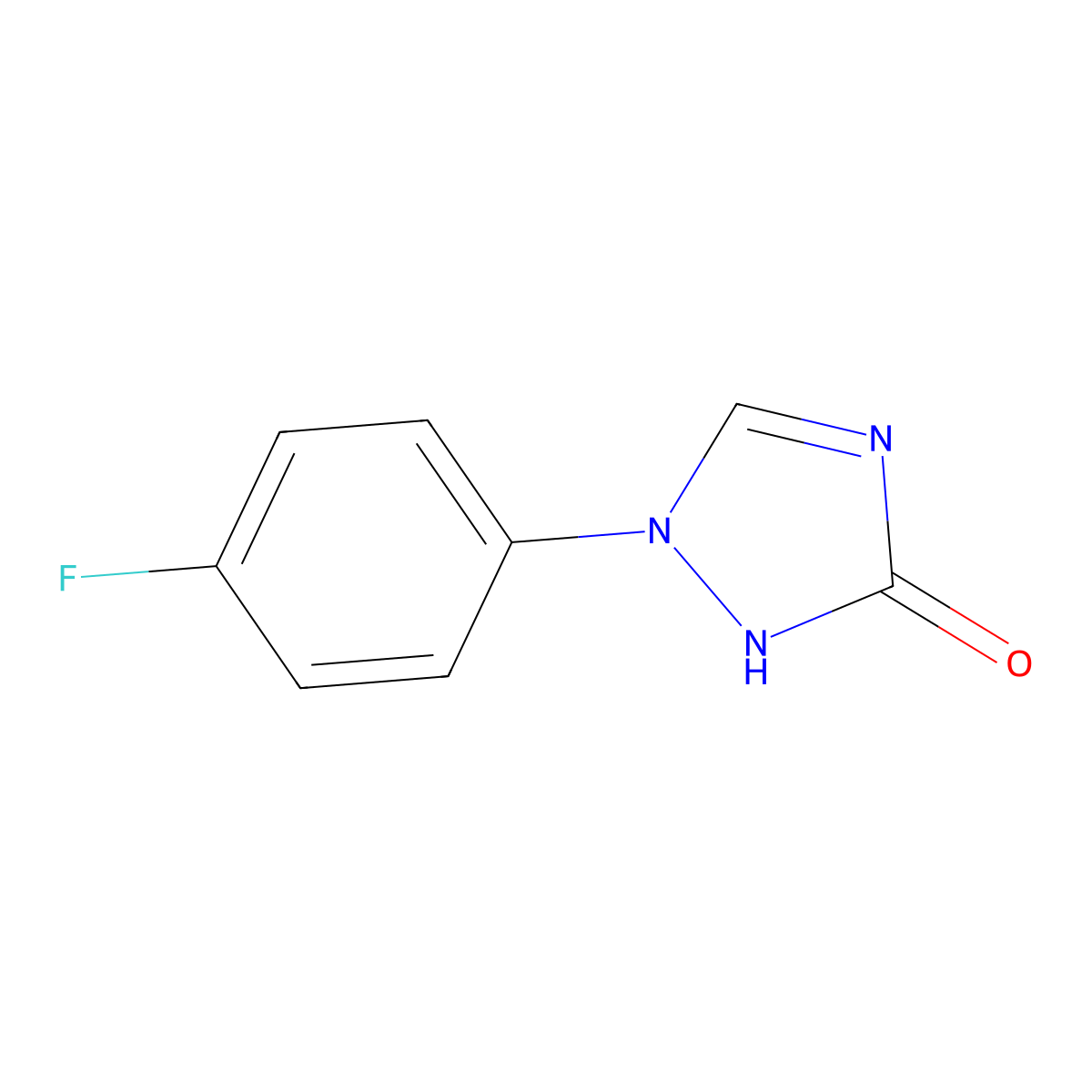 1-(4-Fluorophenyl)-1,2,4-triazol-3-ol molecular structure, CAS 42158-50-9