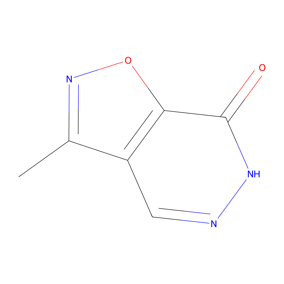 3-methylisoxazolo[4,5-d]pyridazin-7(6H)-one molecular structure, CAS 421595-19-9