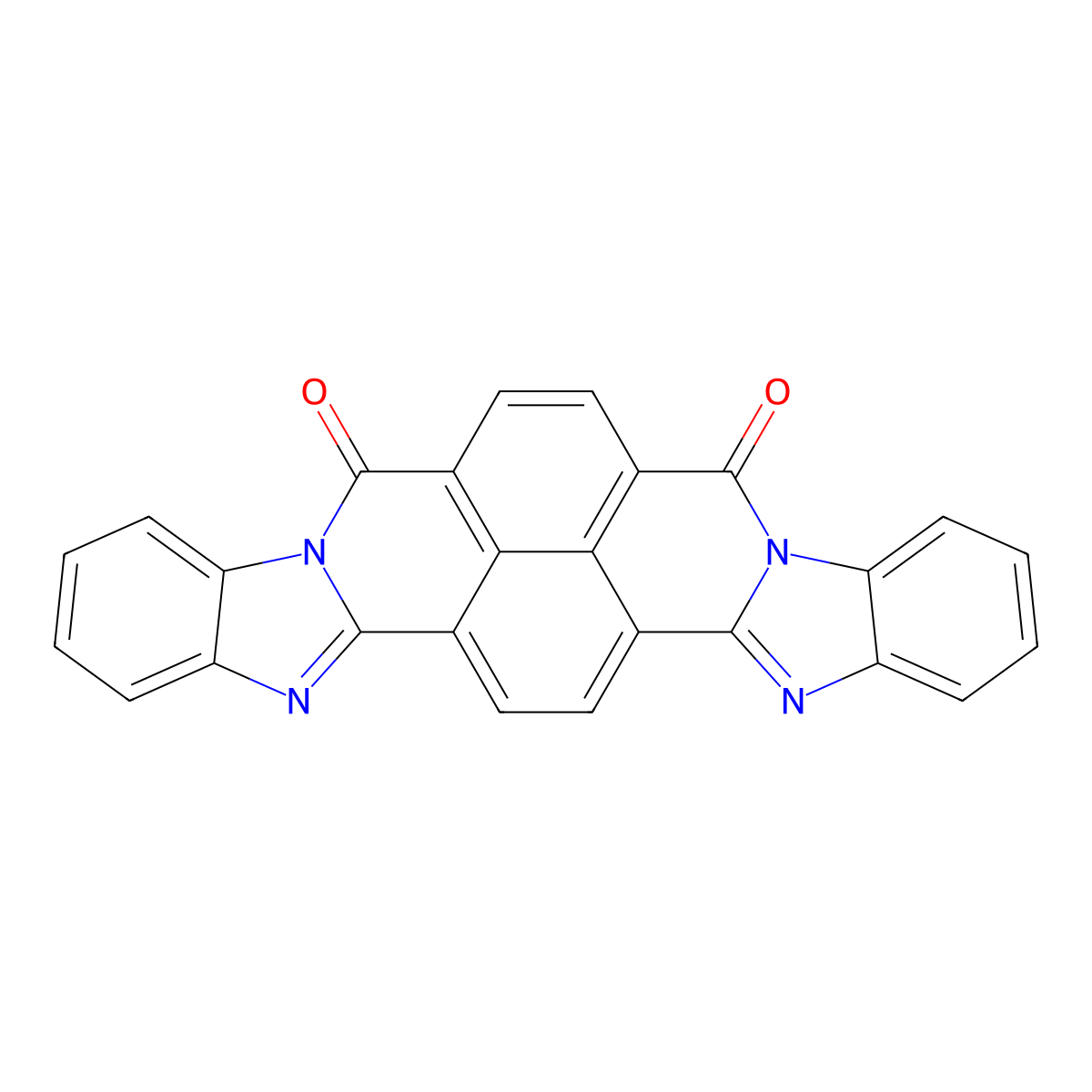 Bisbenzimidazo[2,1-b:1',2'-j]benzo[lmn][3,8]phenanthroline-6,9-dione molecular structure, CAS 4216-02-8