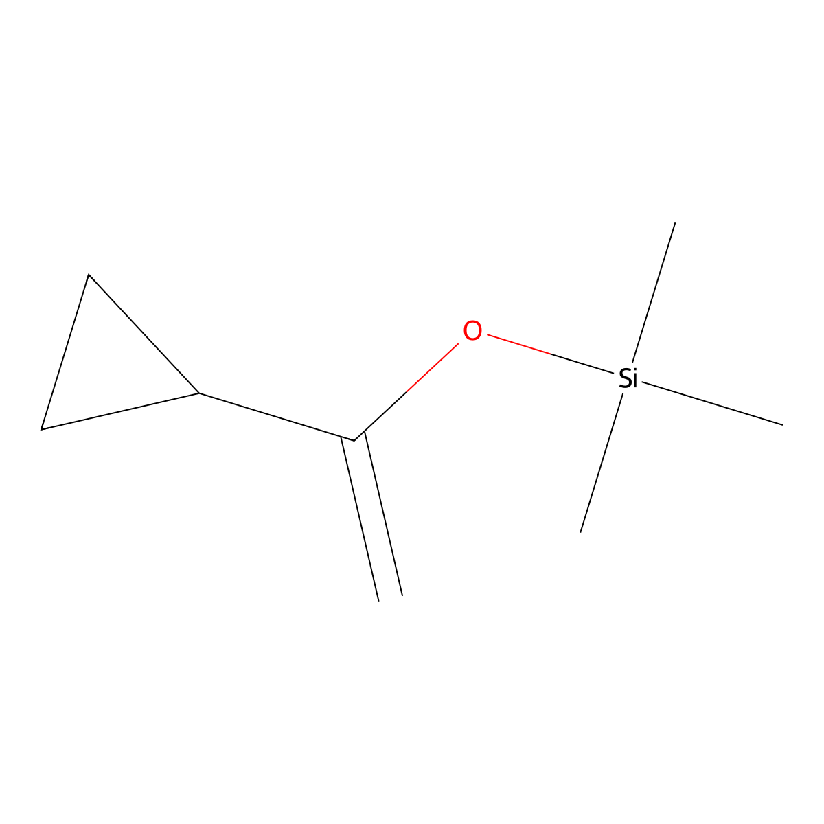 1-Cyclopropyl-1-(trimethylsilyloxy)ethylene molecular structure, CAS 42161-96-6