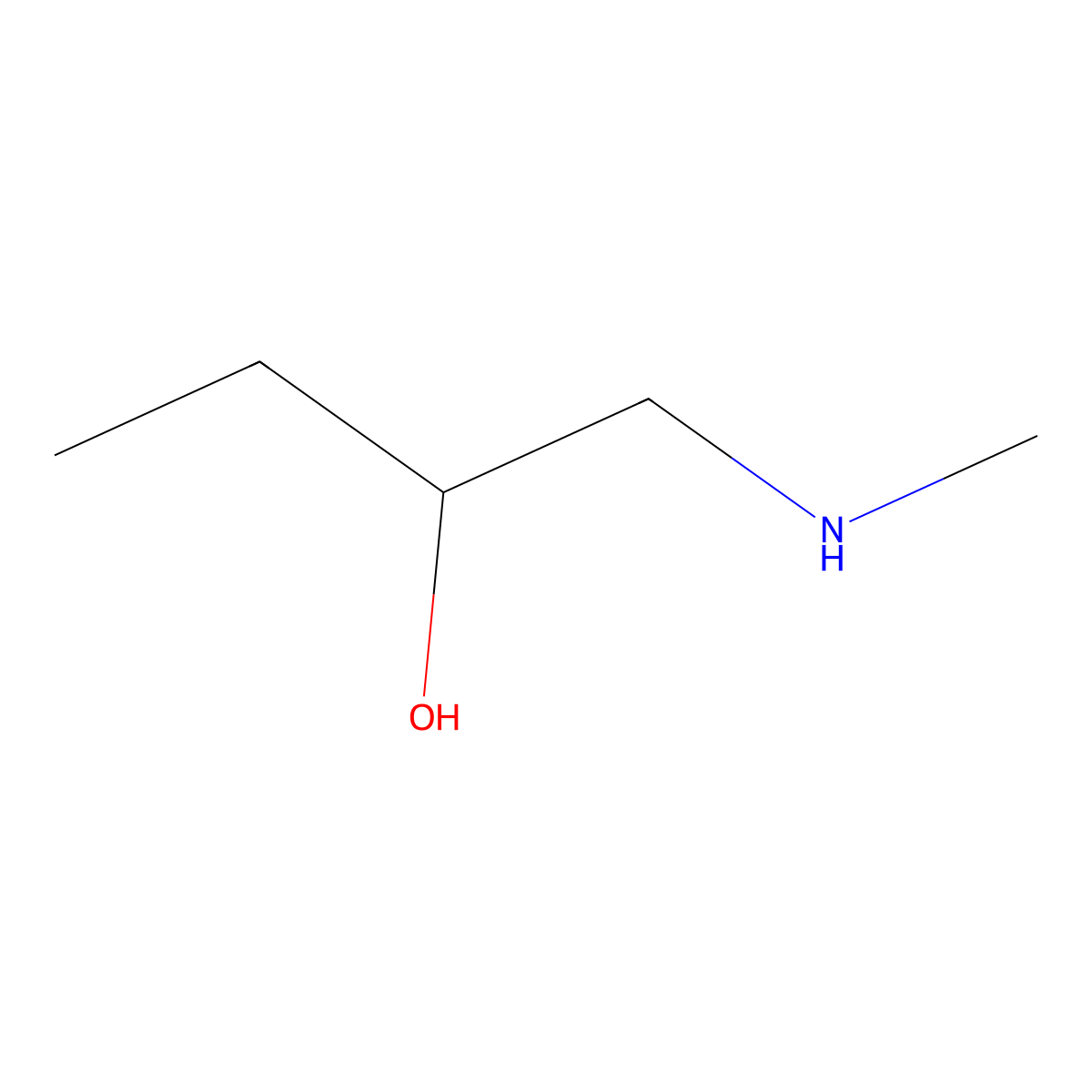 1-(Methylamino)butan-2-ol molecular structure, CAS 42163-27-9