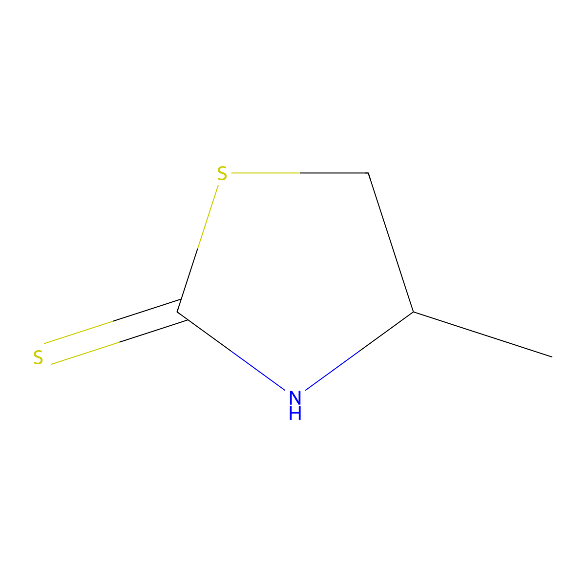 (s)-4-Methylthiazolidine-2-thione molecular structure, CAS 42163-67-7