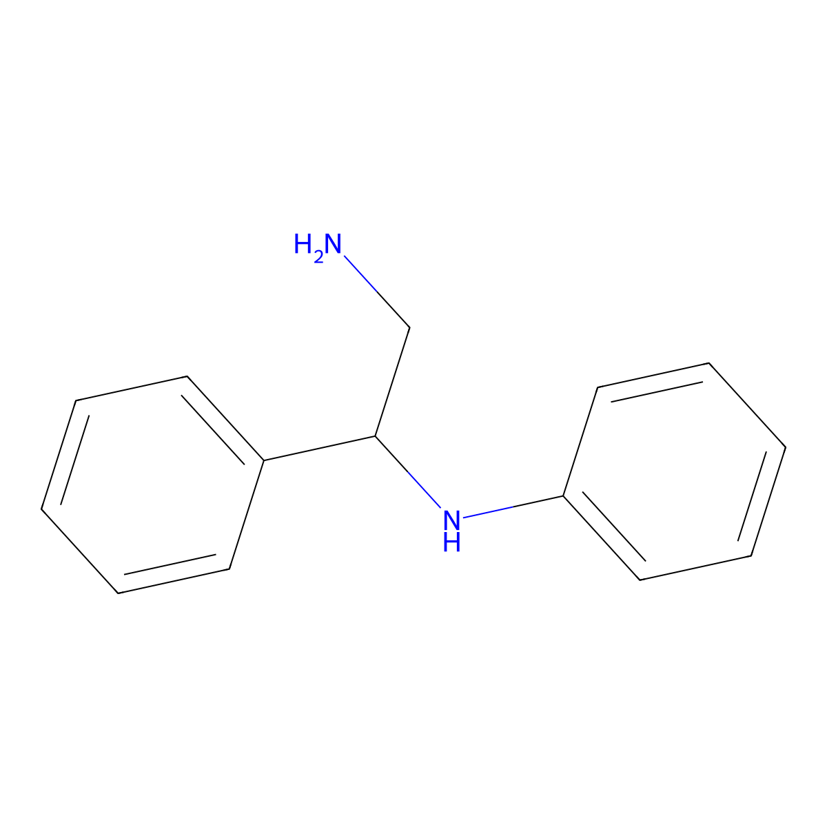 N1,1-Diphenylethane-1,2-diamine molecular structure, CAS 42164-54-5