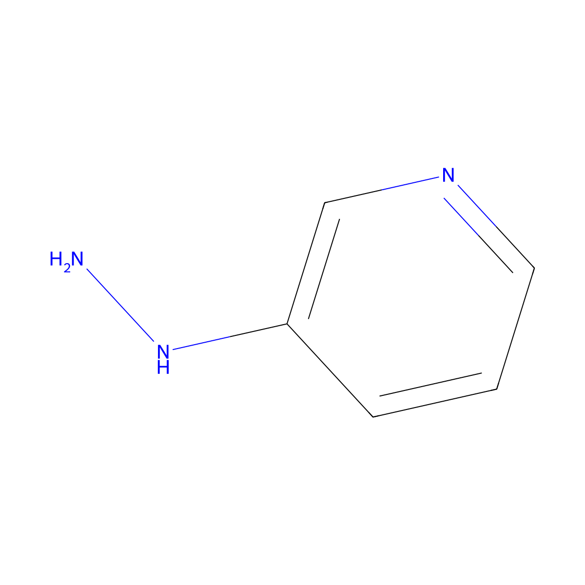 3-Hydrazinopyridine molecular structure, CAS 42166-50-7