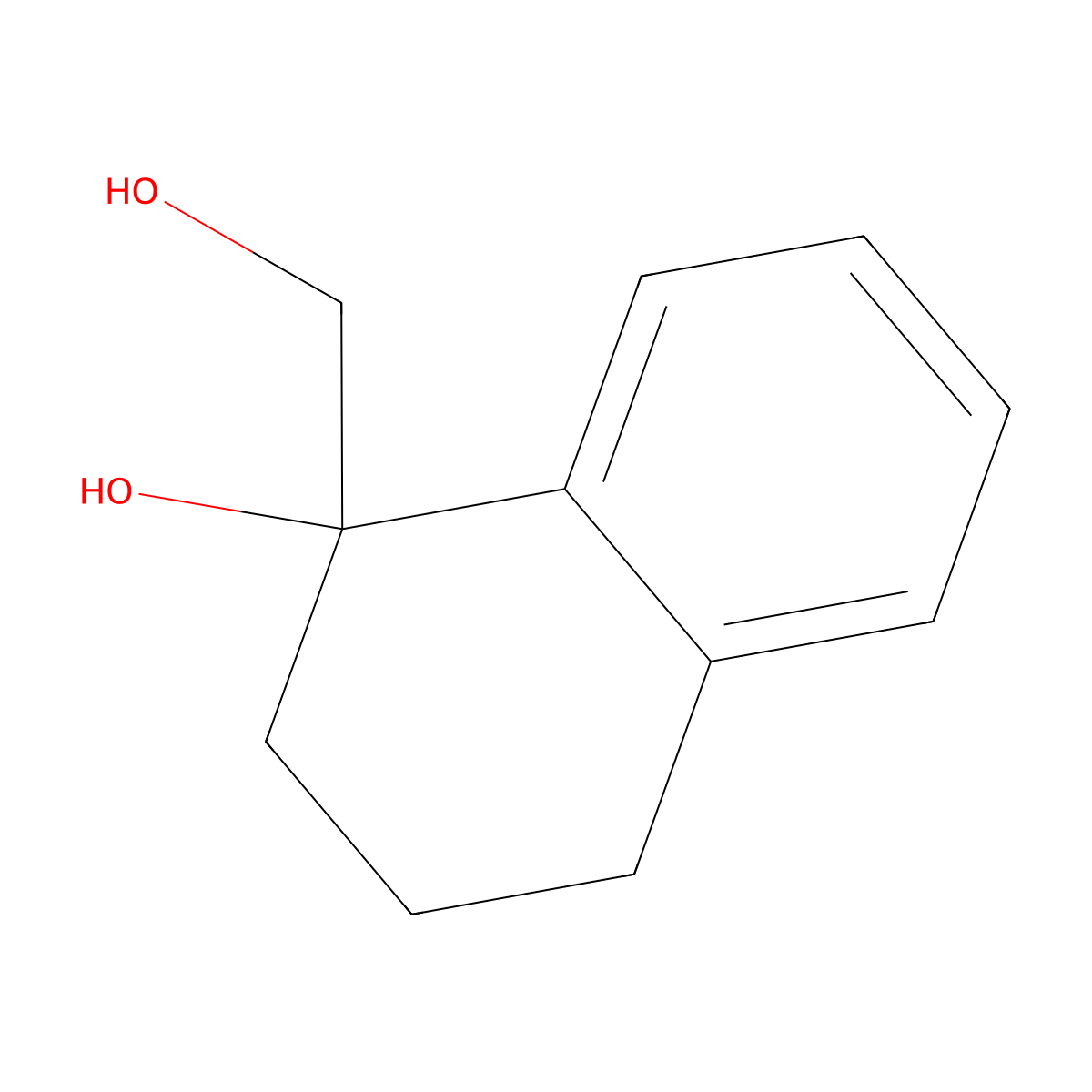 1-(Hydroxymethyl)-1,2,3,4-tetrahydronaphthalen-1-ol molecular structure, CAS 4217-69-0