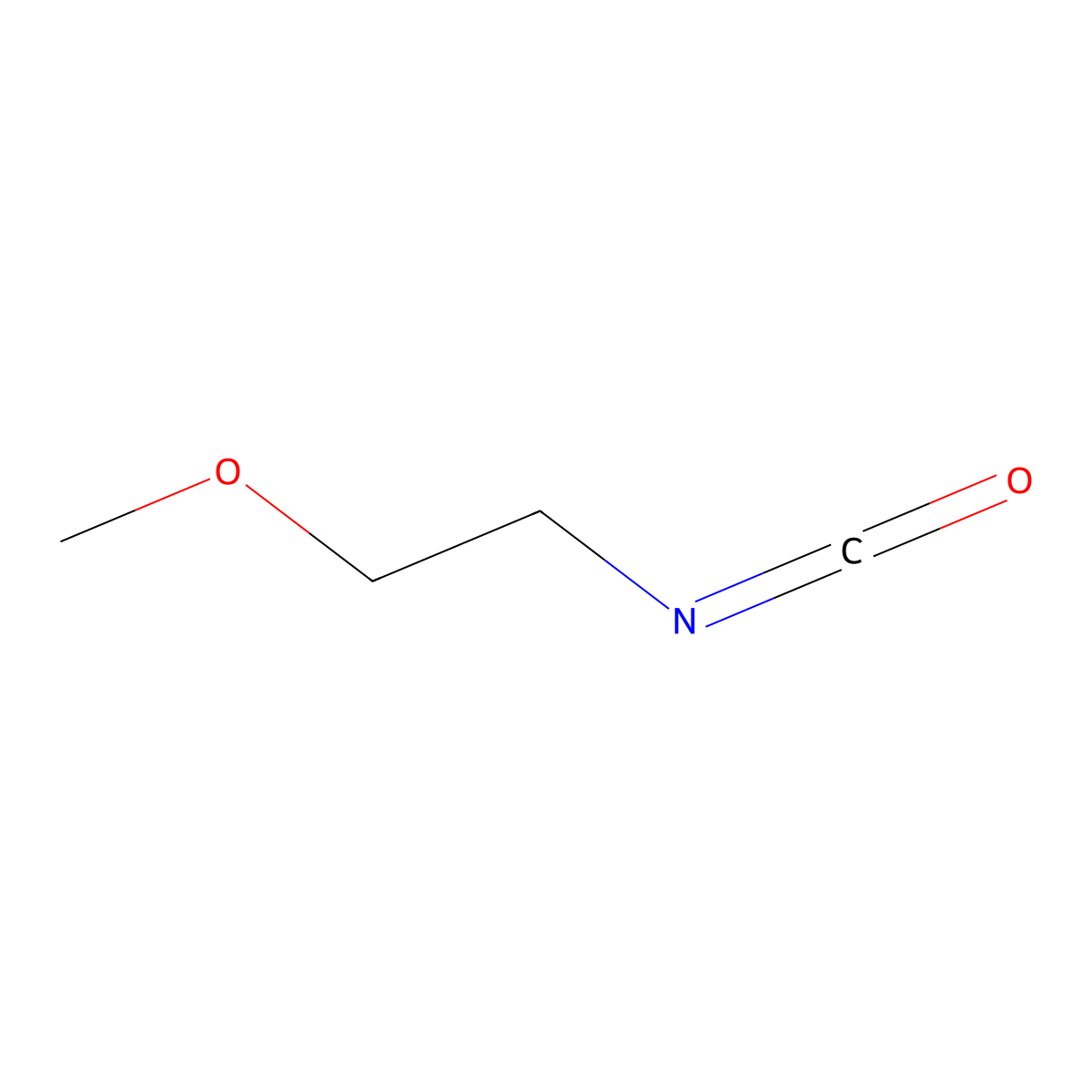 1-Isocyanato-2-methoxyethane molecular structure, CAS 42170-95-6