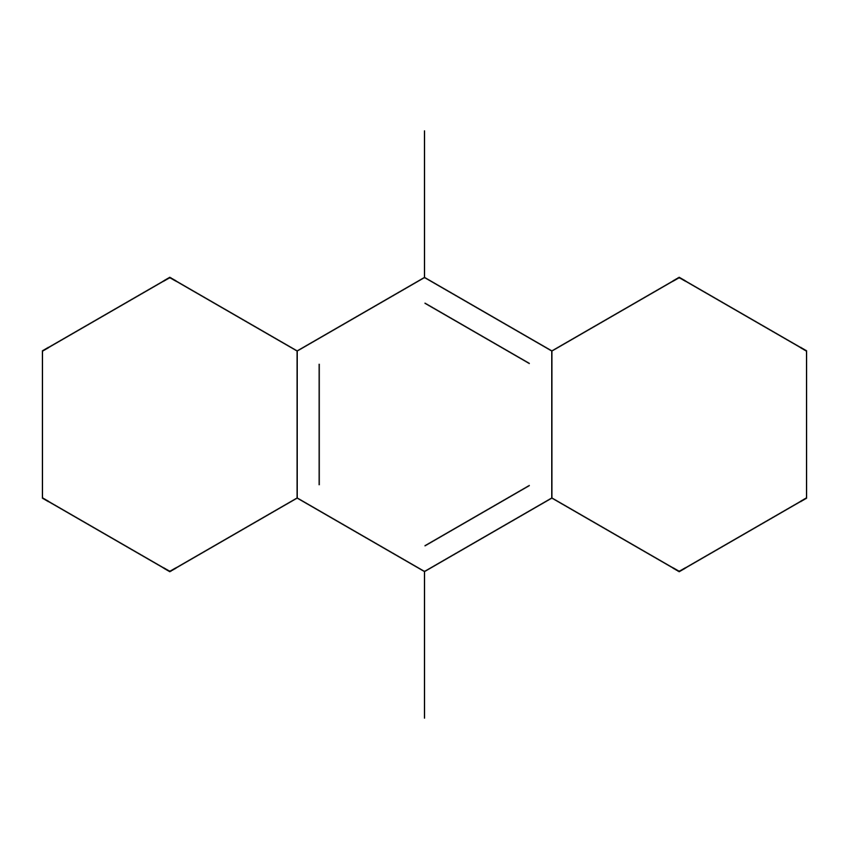 9,10-Dimethyl-1,2,3,4,5,6,7,8-octahydro-anthracene molecular structure, CAS 42173-25-1