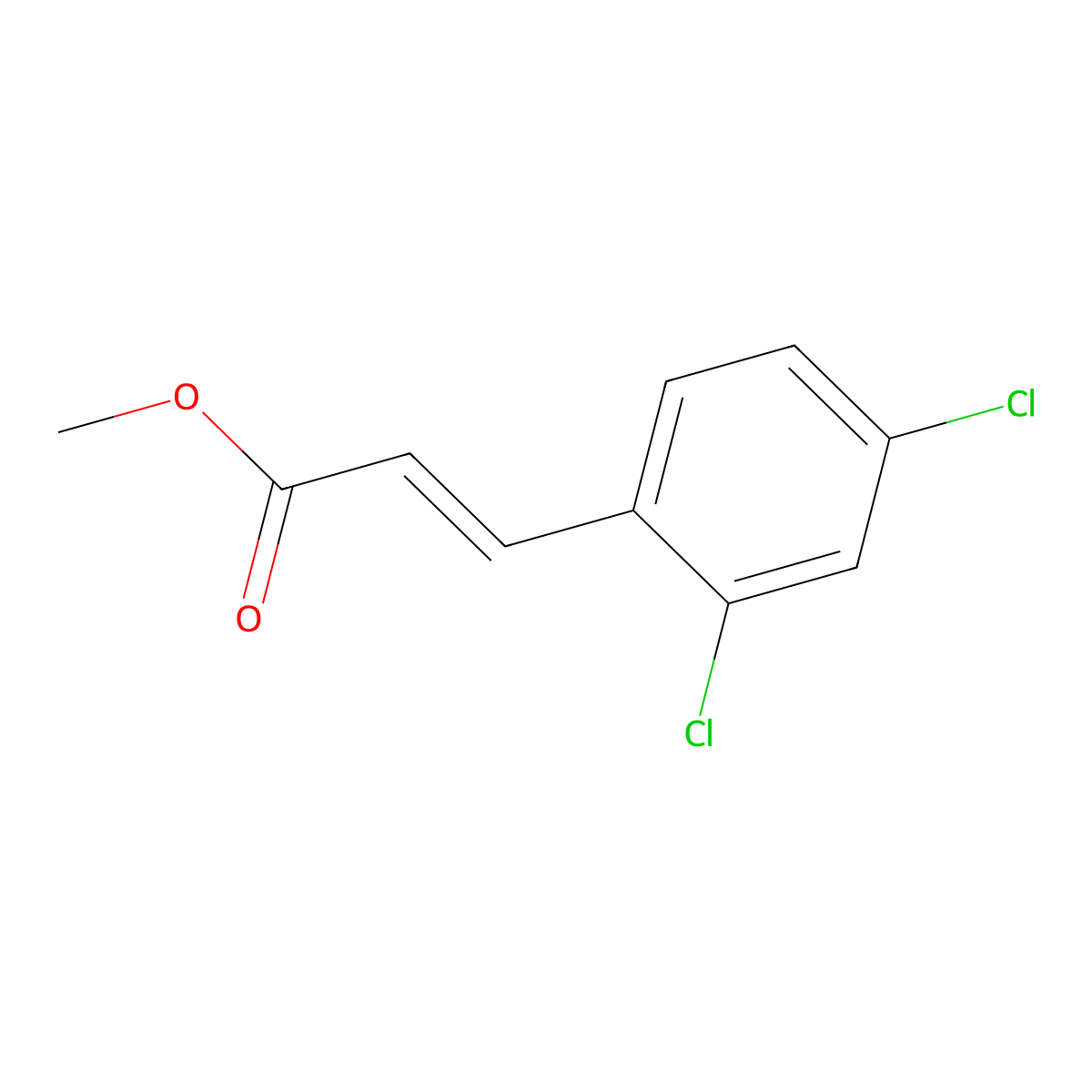 3-(2,4-Dichloro-phenyl)-acrylic acid methyl ester molecular structure, CAS 42174-01-6