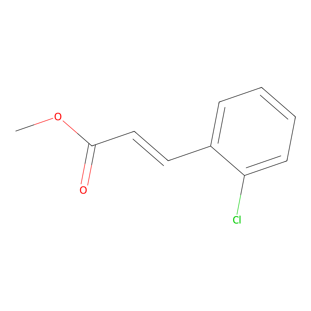 3-(2-Chloro-phenyl)-acrylic acid methyl ester molecular structure, CAS 42174-97-0