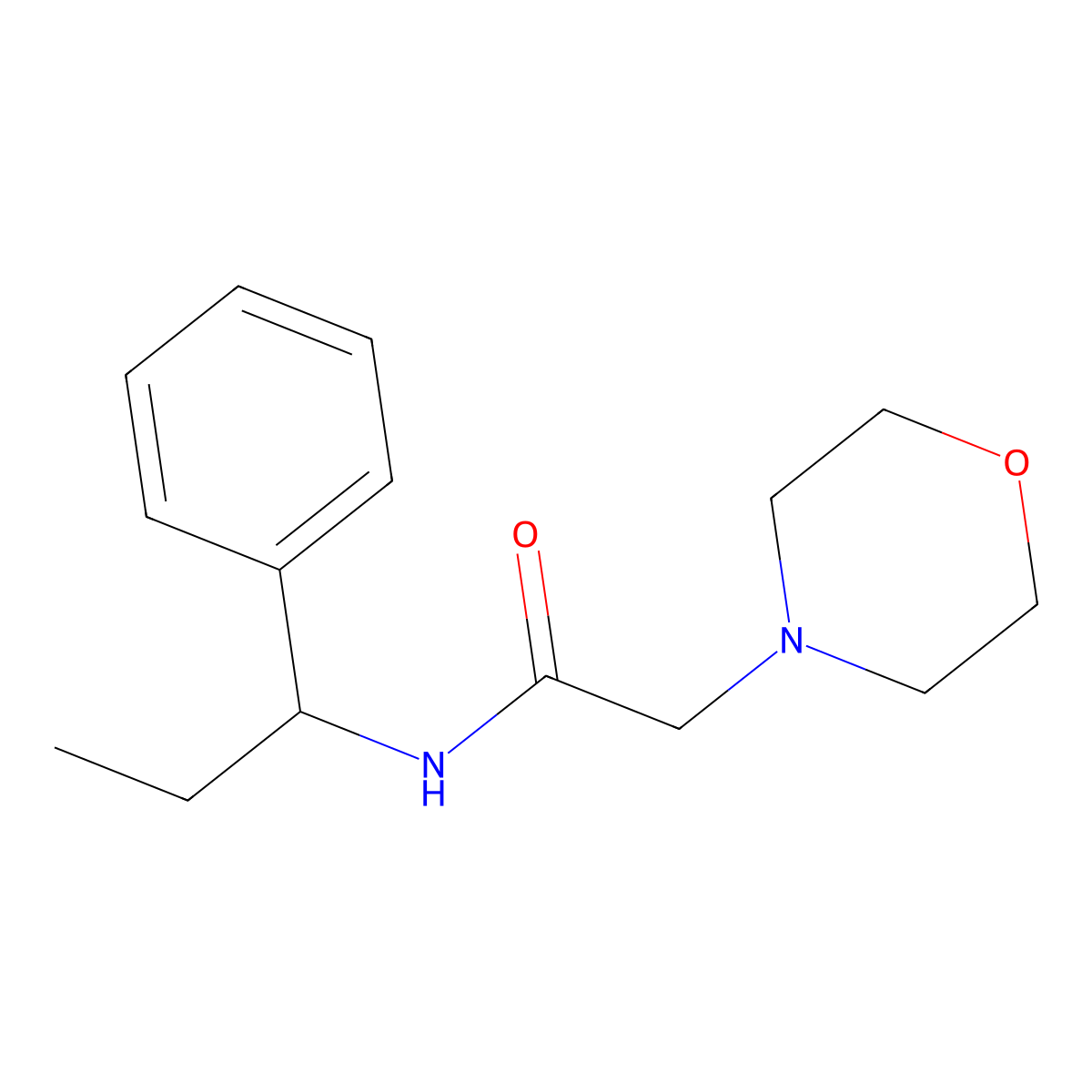 2-(Morpholin-4-yl)-N-(1-phenylpropyl)ethanimidic acid molecular structure, CAS 42176-23-8