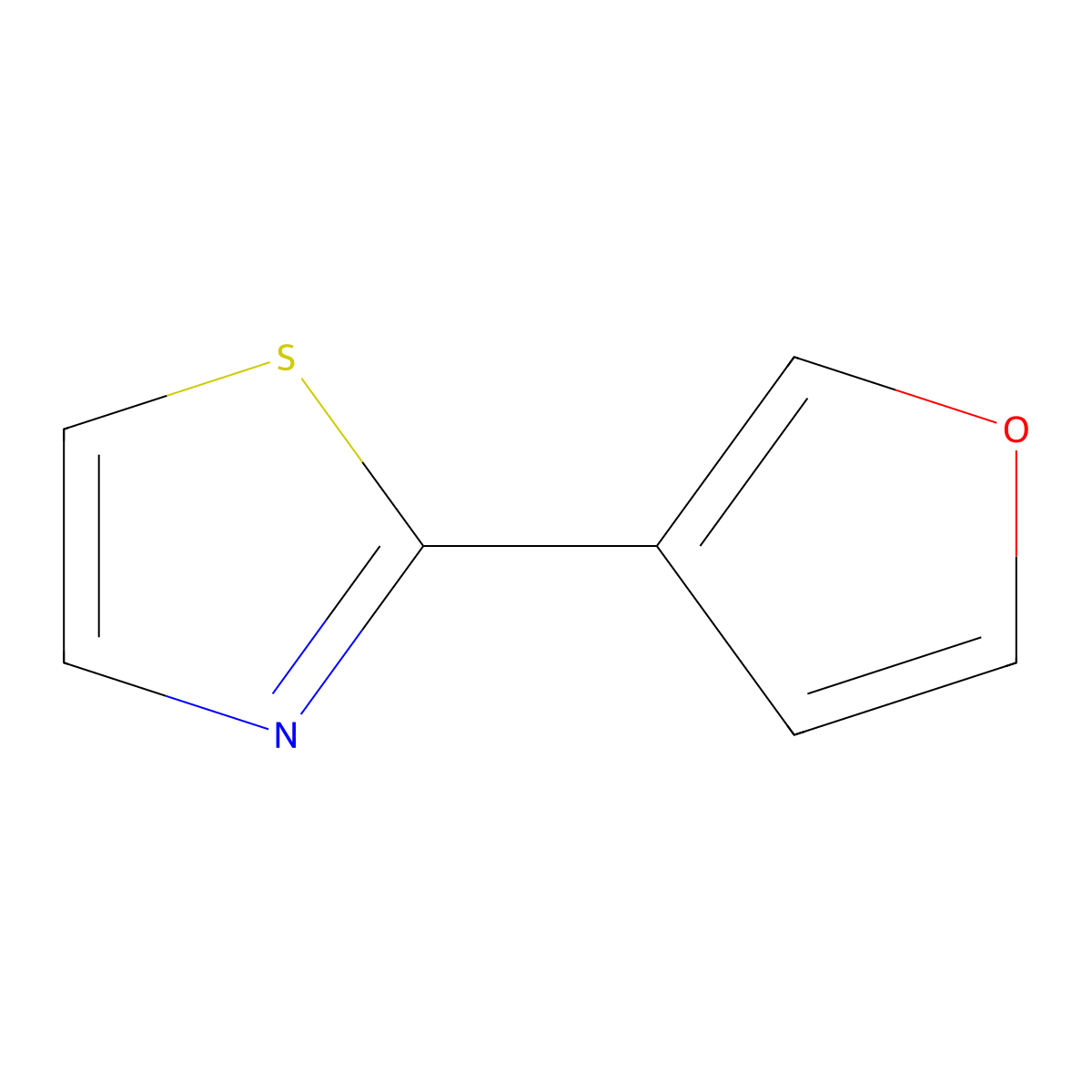 2-(3-Furyl)thiazole molecular structure, CAS 42177-87-7