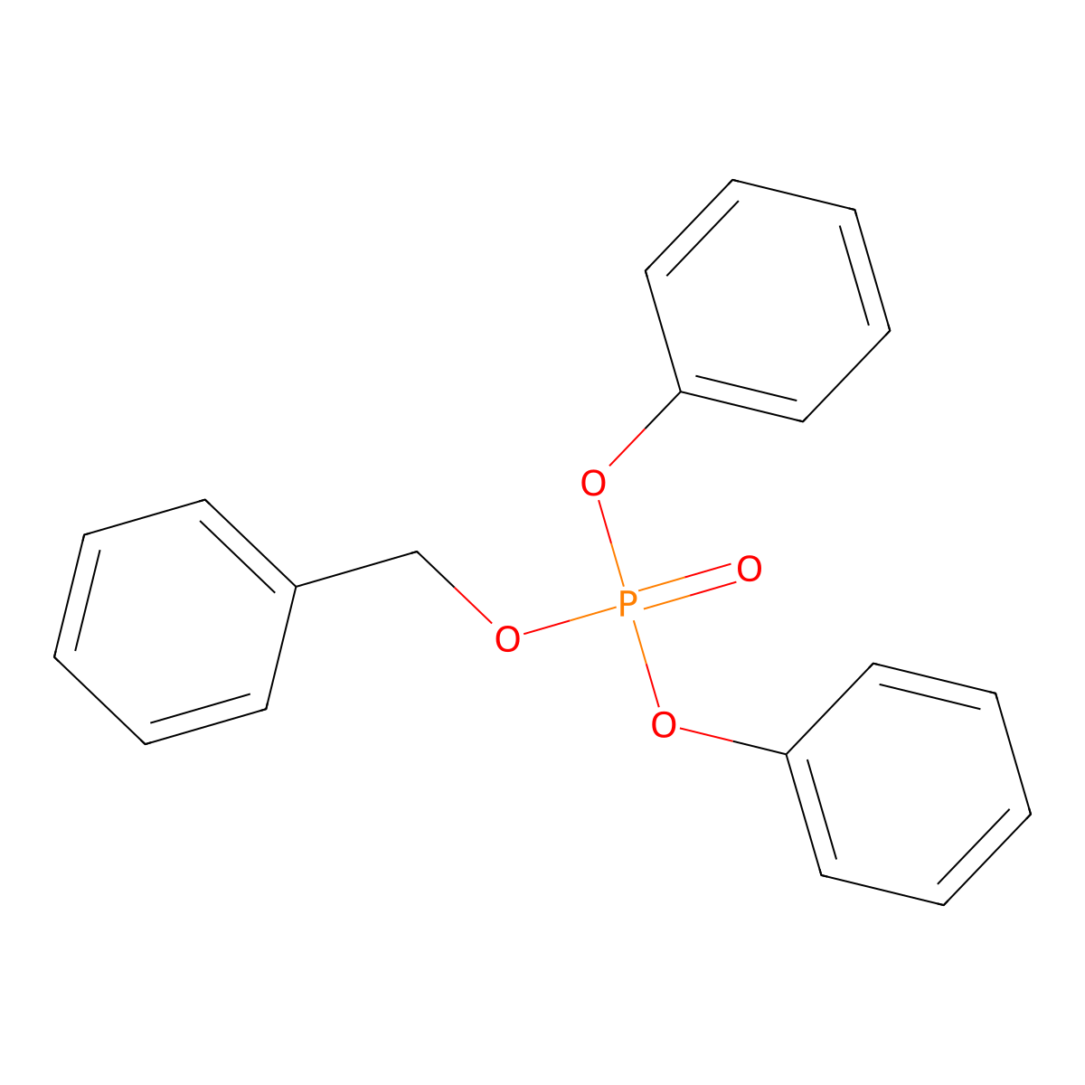 Benzyl diphenyl phosphate molecular structure, CAS 4218-62-6
