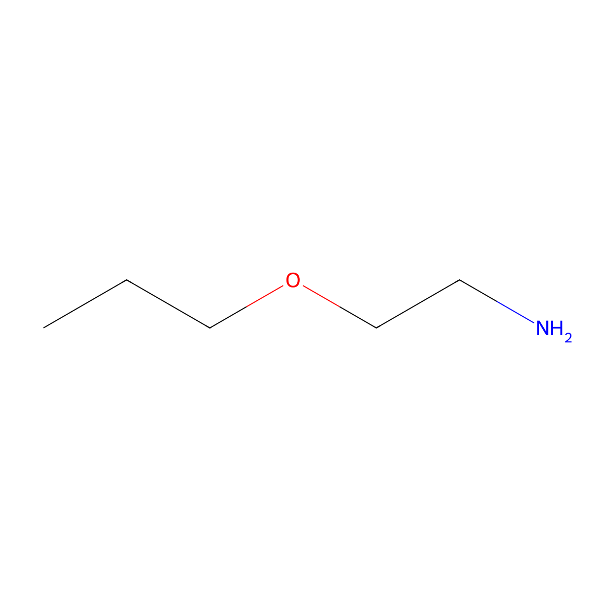 2-Propoxyethylamine molecular structure, CAS 42185-03-5